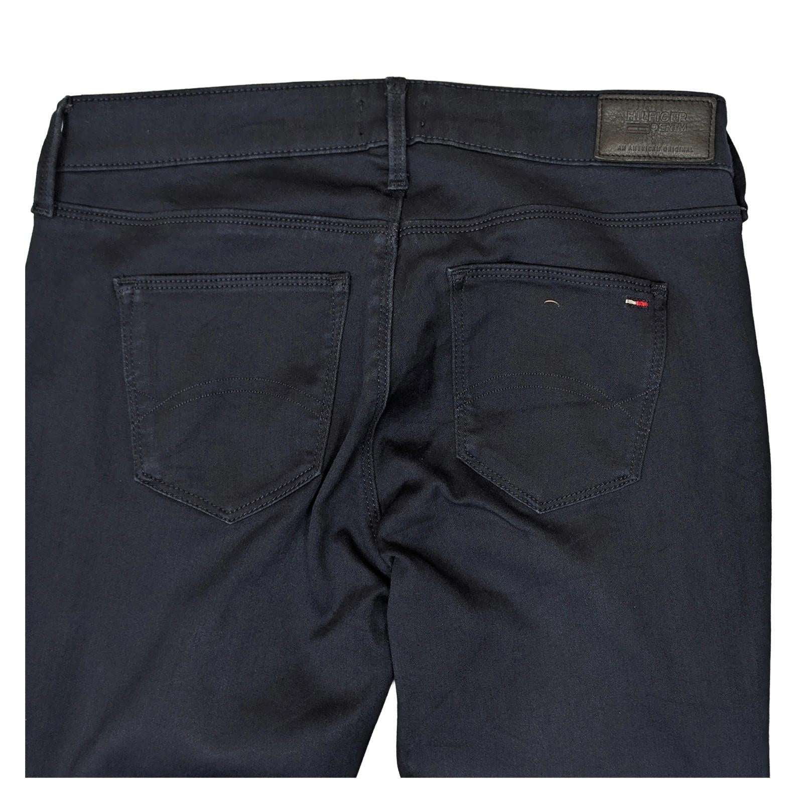 hilfiger denim nora womens dark blue mid rise skinny jeans size w30 l32 by Tommy Hilfiger – | RewearableUK