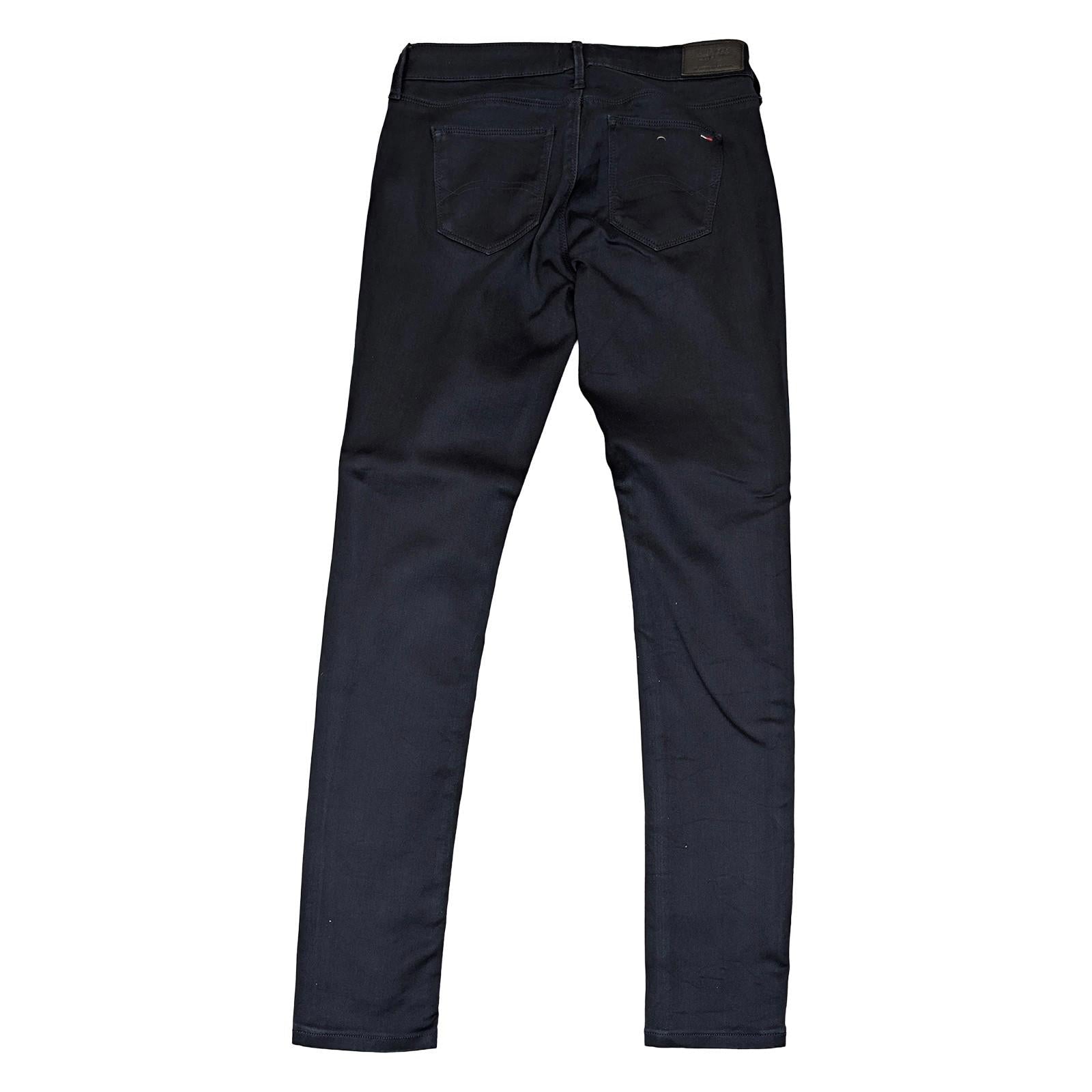 hilfiger denim nora womens dark blue mid rise skinny jeans size w30 l32 by Tommy Hilfiger – | RewearableUK