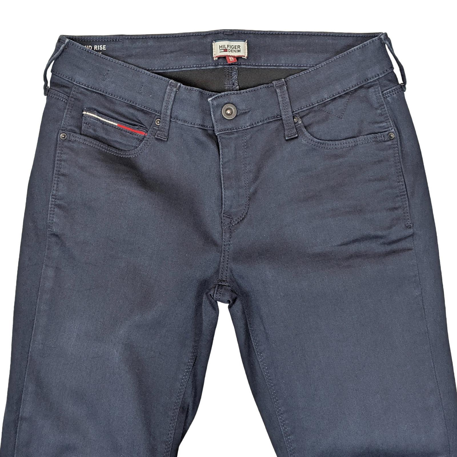 hilfiger denim nora womens dark blue mid rise skinny jeans size w30 l32 by Tommy Hilfiger – | RewearableUK