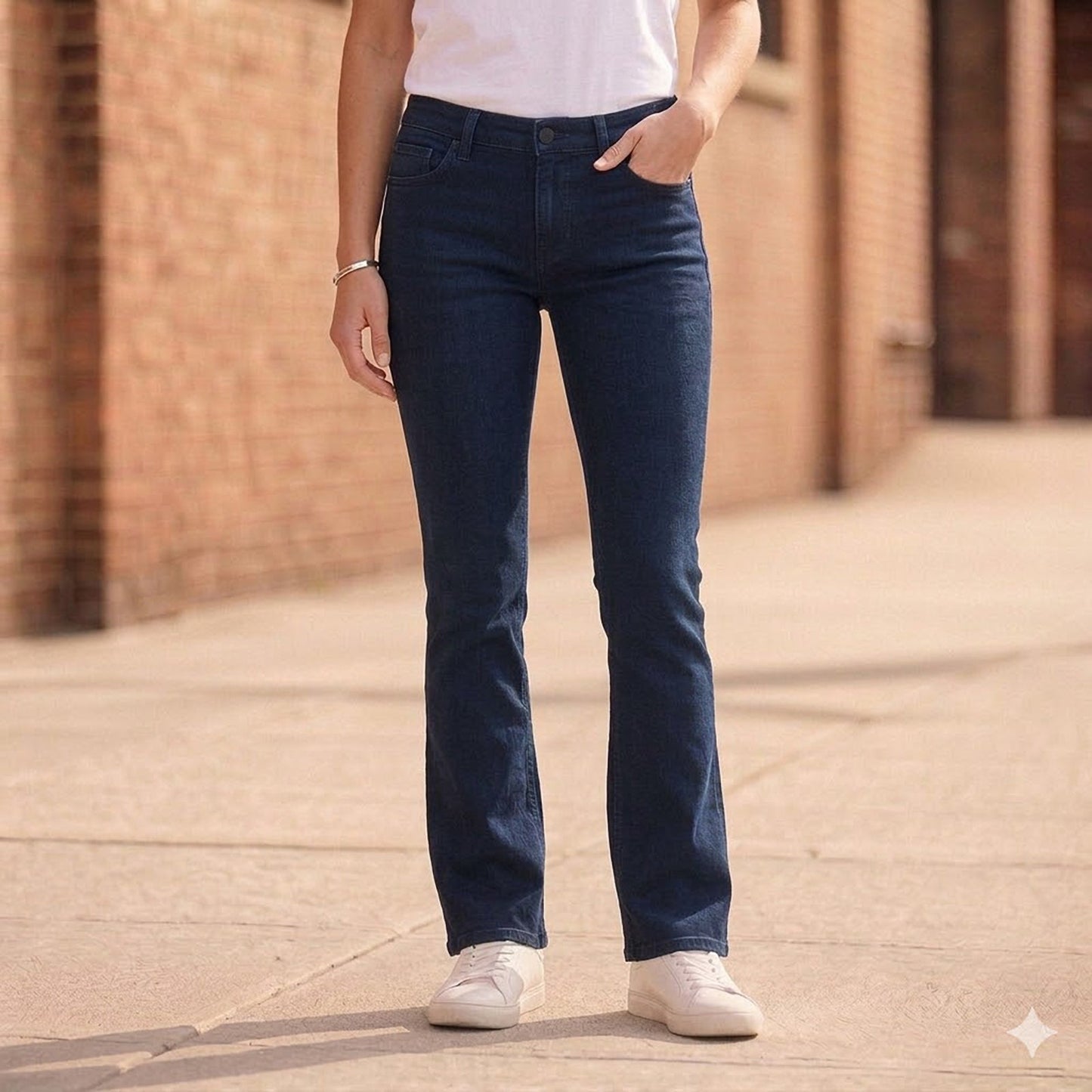 hilfiger denim nora womens dark blue mid rise stretch skinny jeans w30 l32 by Tommy Hilfiger – JEANS | RewearableUK