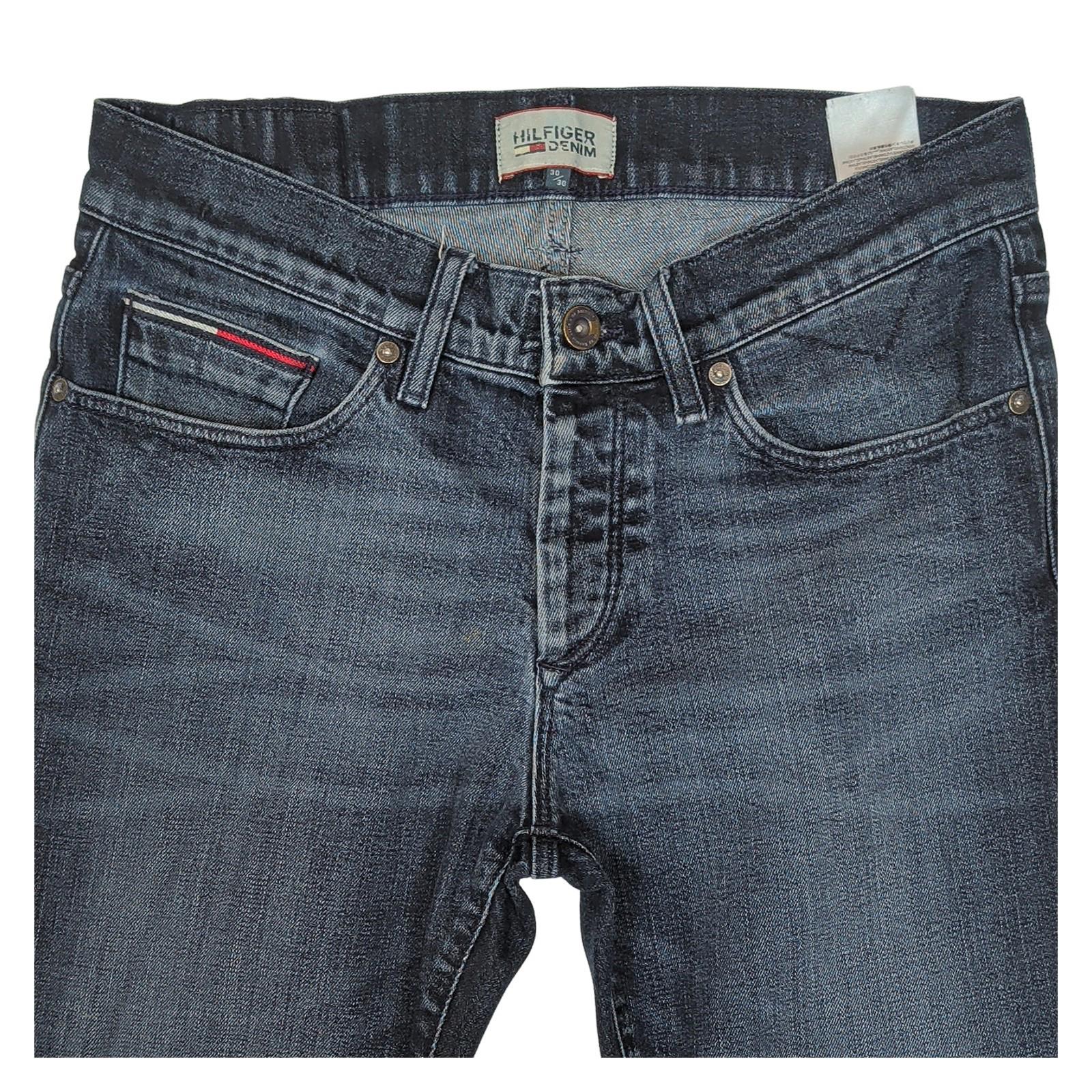 Hilfiger Denim Scanton Slim Fit Jeans Mens W30 L30 Mid Blue Faded Wash Denim by Hilfiger Denim – | RewearableUK