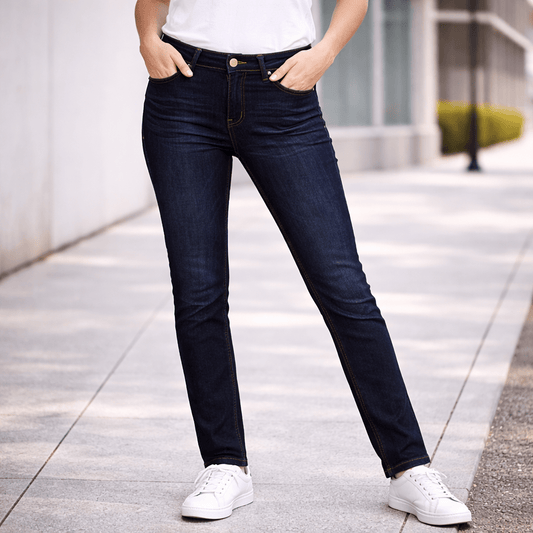 Hilfiger Denim Soft Modal Skinny Jeans Dark Blue Womens W28 L30 by Tommy Hilfiger – trousers | RewearableUK