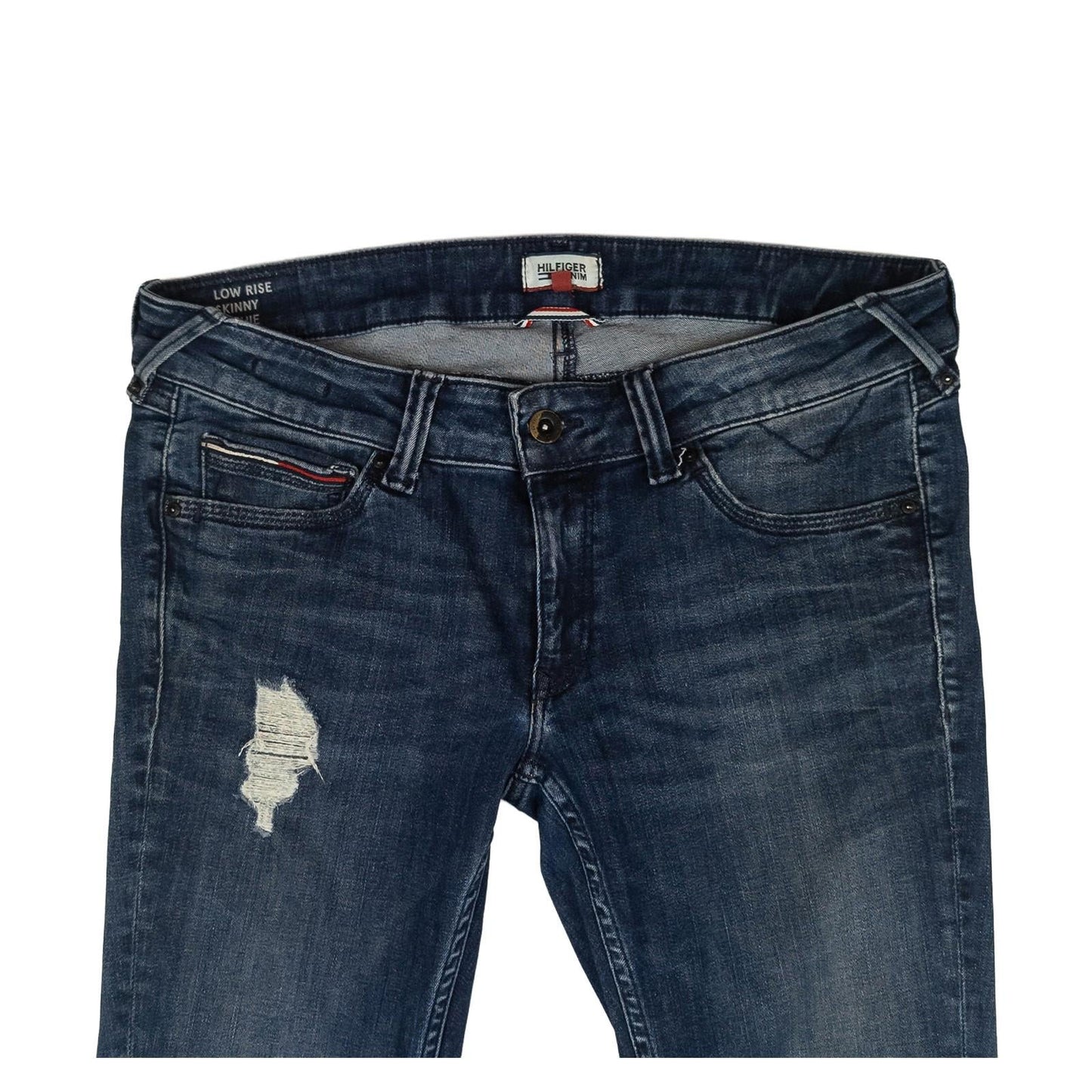 Hilfiger Denim Sophie Jeans W31 L32 Low Rise Skinny Ripped Distressed Blue Women by Hilfiger Denim – | RewearableUK