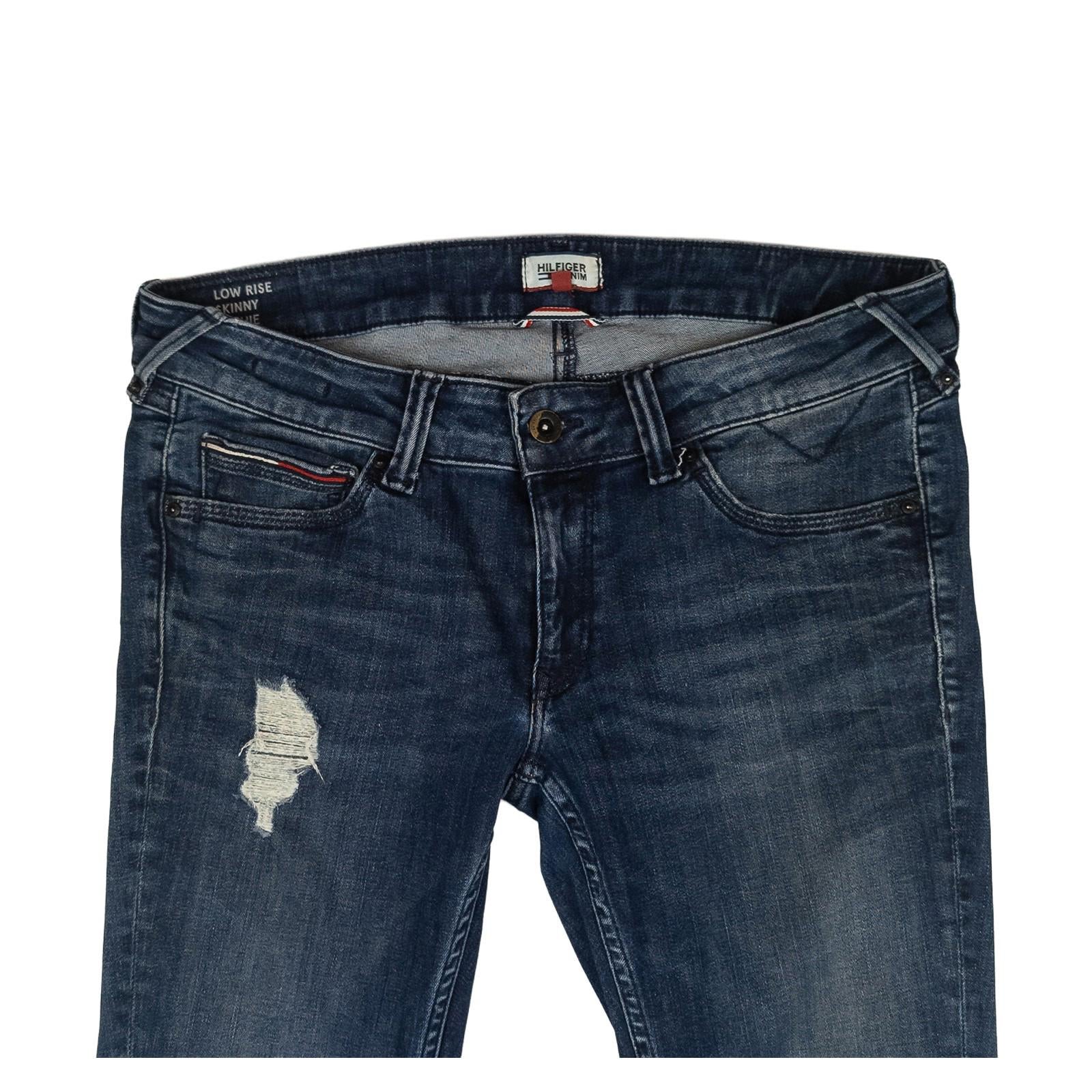 Hilfiger Denim Sophie Jeans W31 L32 Low Rise Skinny Ripped Distressed Blue Women by Hilfiger Denim – | RewearableUK