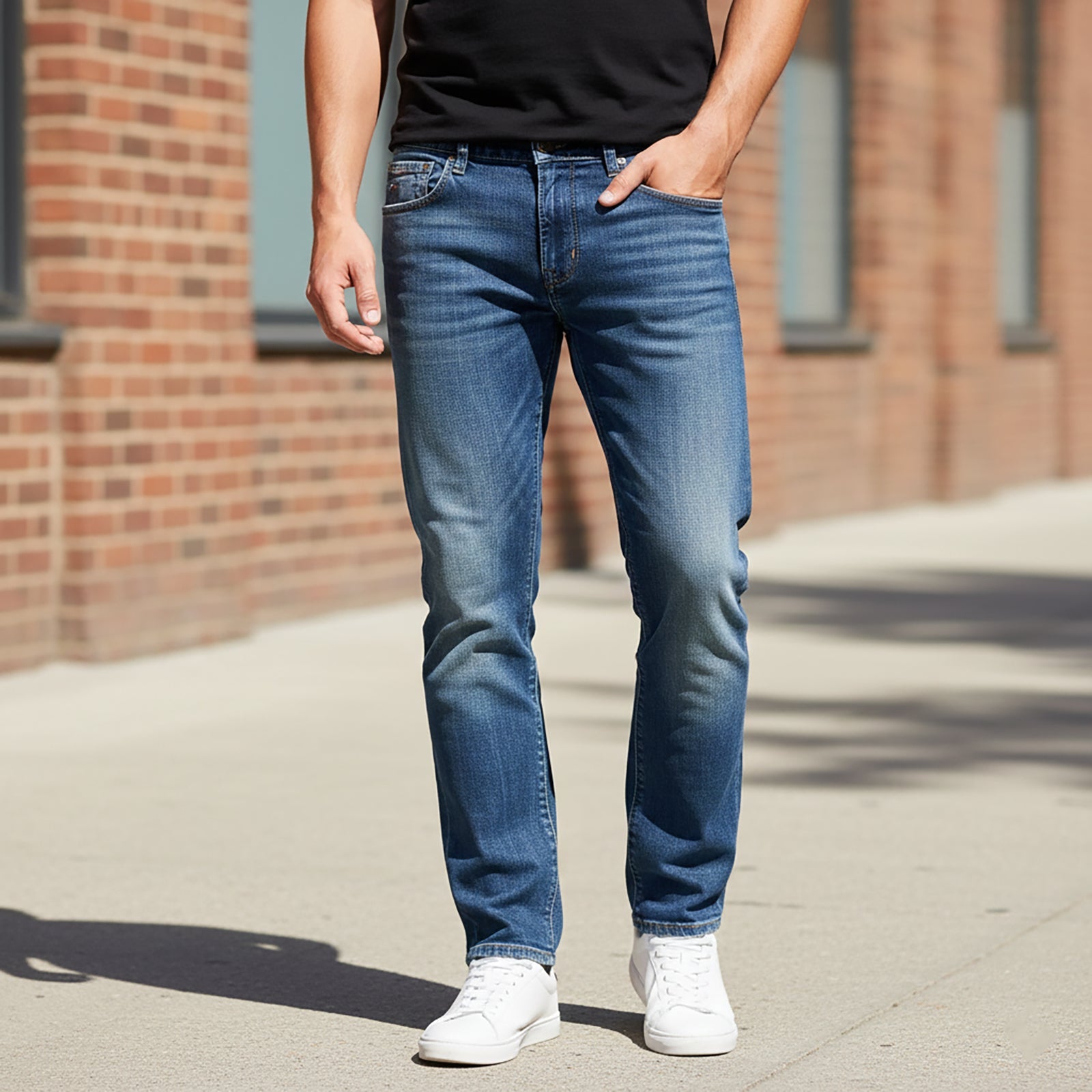 Hilfiger Denim Straight Jeans Blue | Men's W34 L32 by Hilfiger Denim – JEANS | RewearableUK