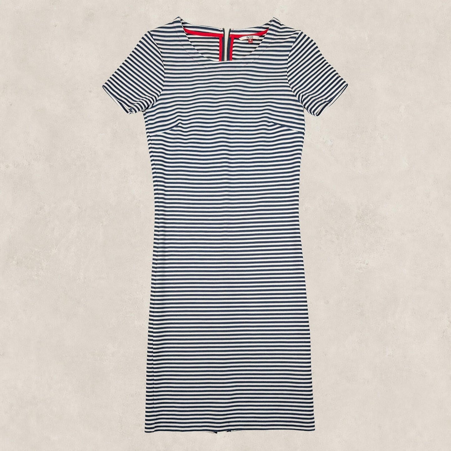 Hilfiger Denim Womens Navy White Striped Bodycon Midi Dress Size S by Hilfiger Denim – | RewearableUK