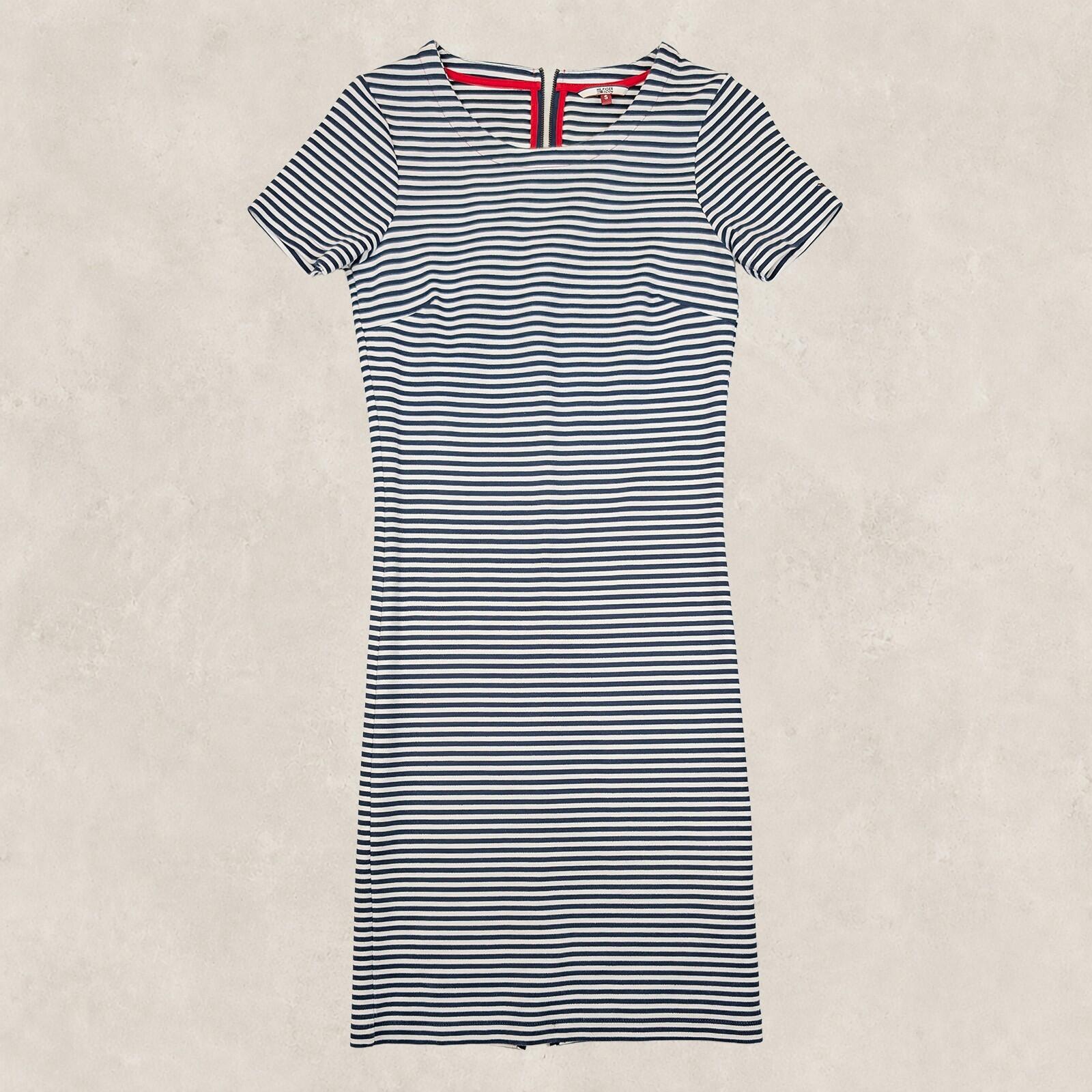 Hilfiger Denim Womens Navy White Striped Bodycon Midi Dress Size S by Hilfiger Denim – | RewearableUK