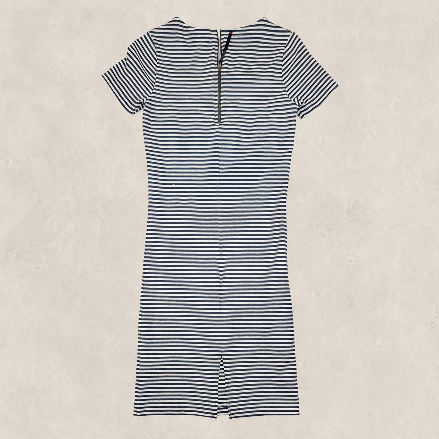 Hilfiger Denim Womens Navy White Striped Bodycon Midi Dress Size S by Hilfiger Denim – | RewearableUK