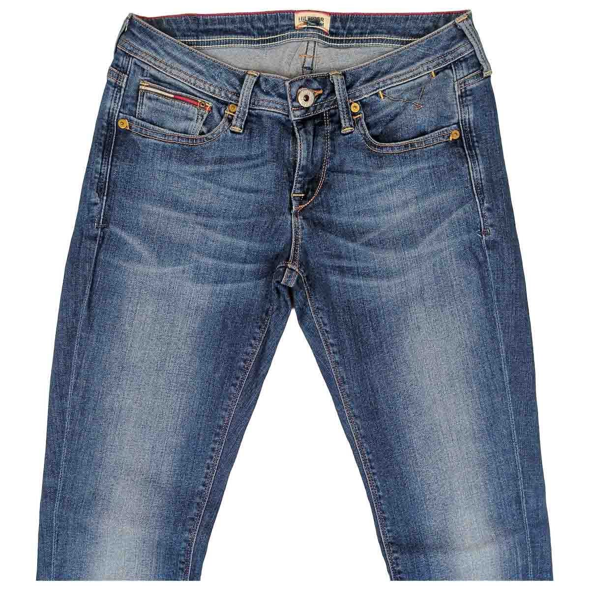 Hilfiger Denim Women’s Skinny Jeans Blue Stretch Denim w28 32 by Tommy Hilfiger – JEANS | RewearableUK