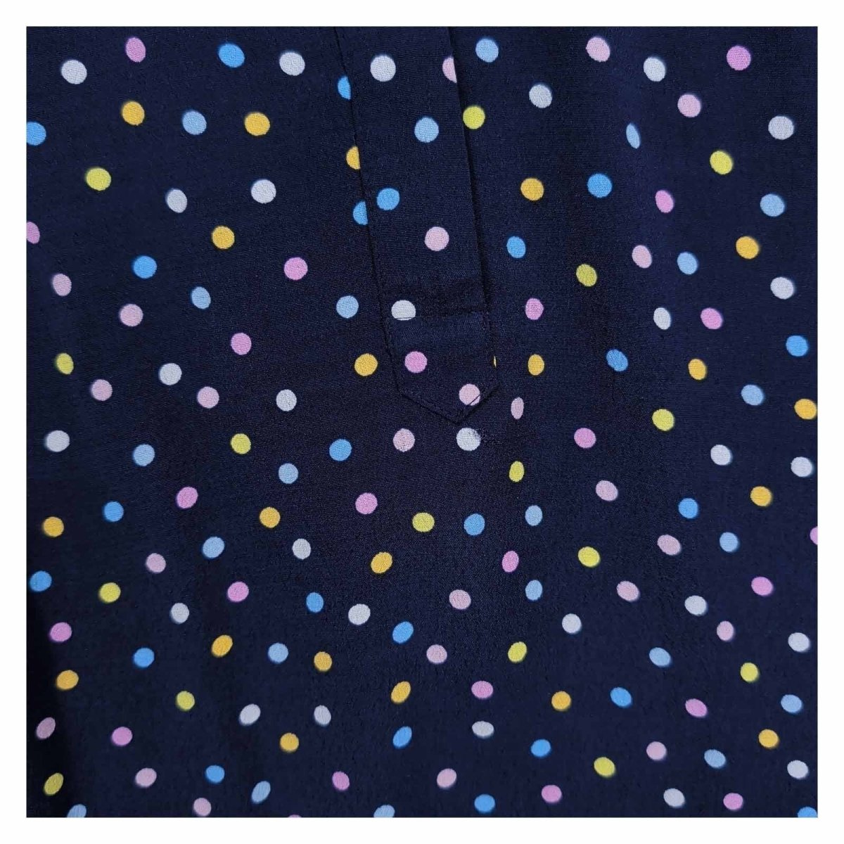 Hobbs Armelle Top UK 10 Navy Multicolour Spot Sleeveless Viscose Blouse – product photo 2 | RewearableUK