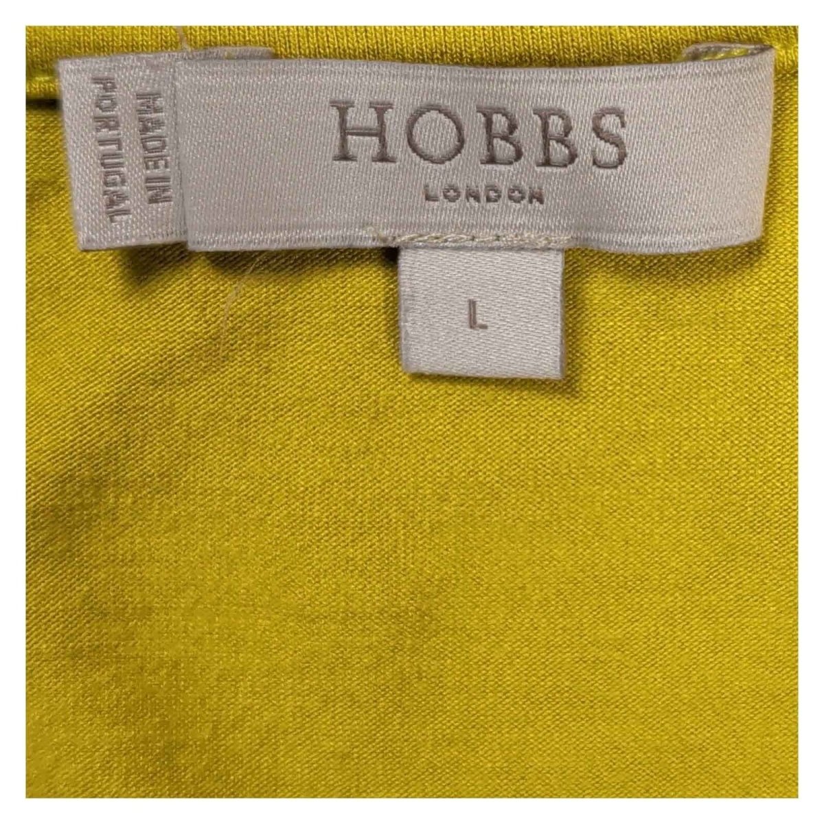 Hobbs Draped Jersey Top L UK 16-18 Chartreuse – product photo 2 | RewearableUK