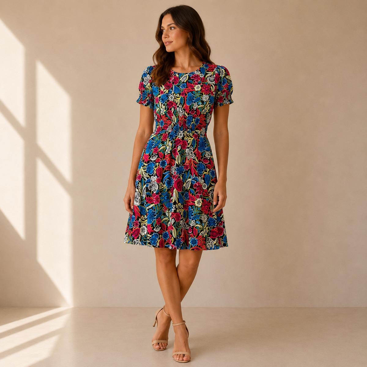 Hobbs London Floral Dress UK 14 Multicolour Viscose Stretch NWOT by Hobbs – DRESSING | RewearableUK