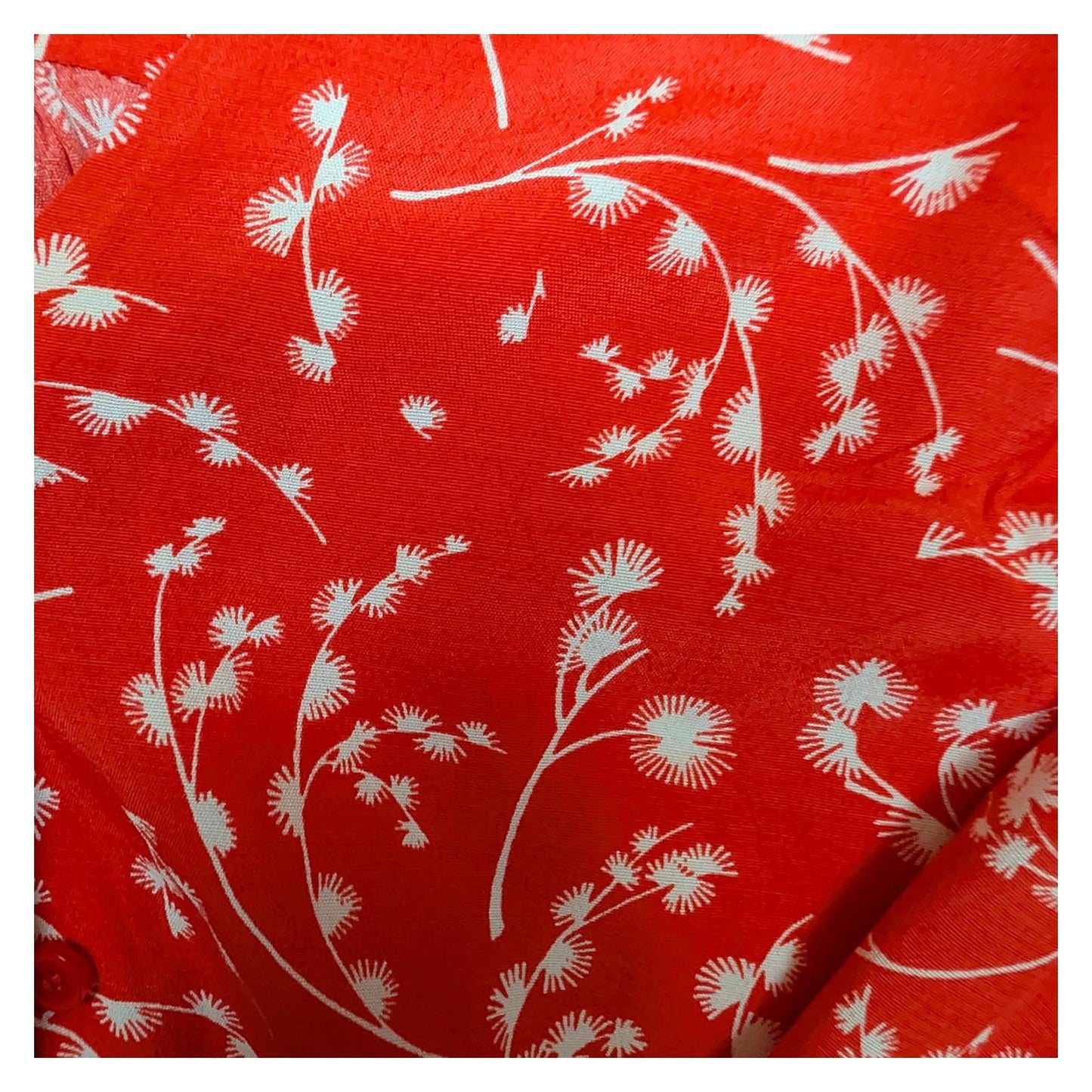 Hobbs London Red Viscose Blouse Size UK 12 US 8 White Floral Dandelion V - Neck by Hobbs – | RewearableUK