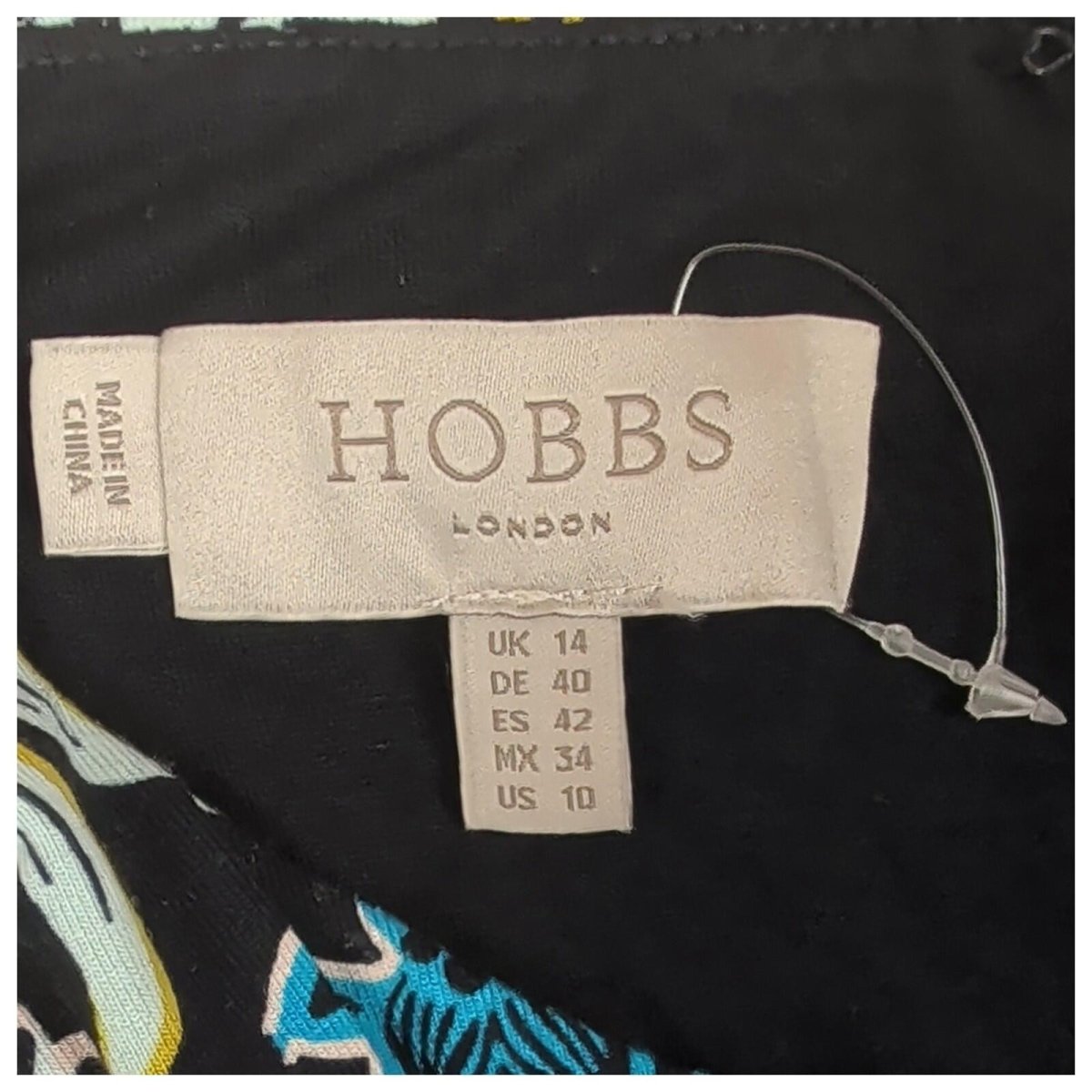 Hobbs London Womens Floral Dress UK 14 Multicolour Viscose Stretch by Hobbs – | RewearableUK