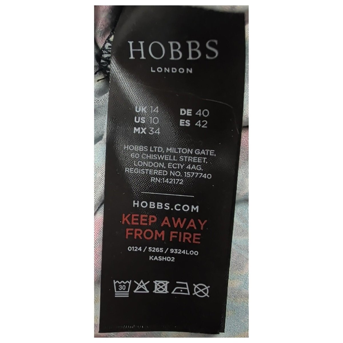 Hobbs London Womens Floral Dress UK 14 Multicolour Viscose Stretch by Hobbs – | RewearableUK
