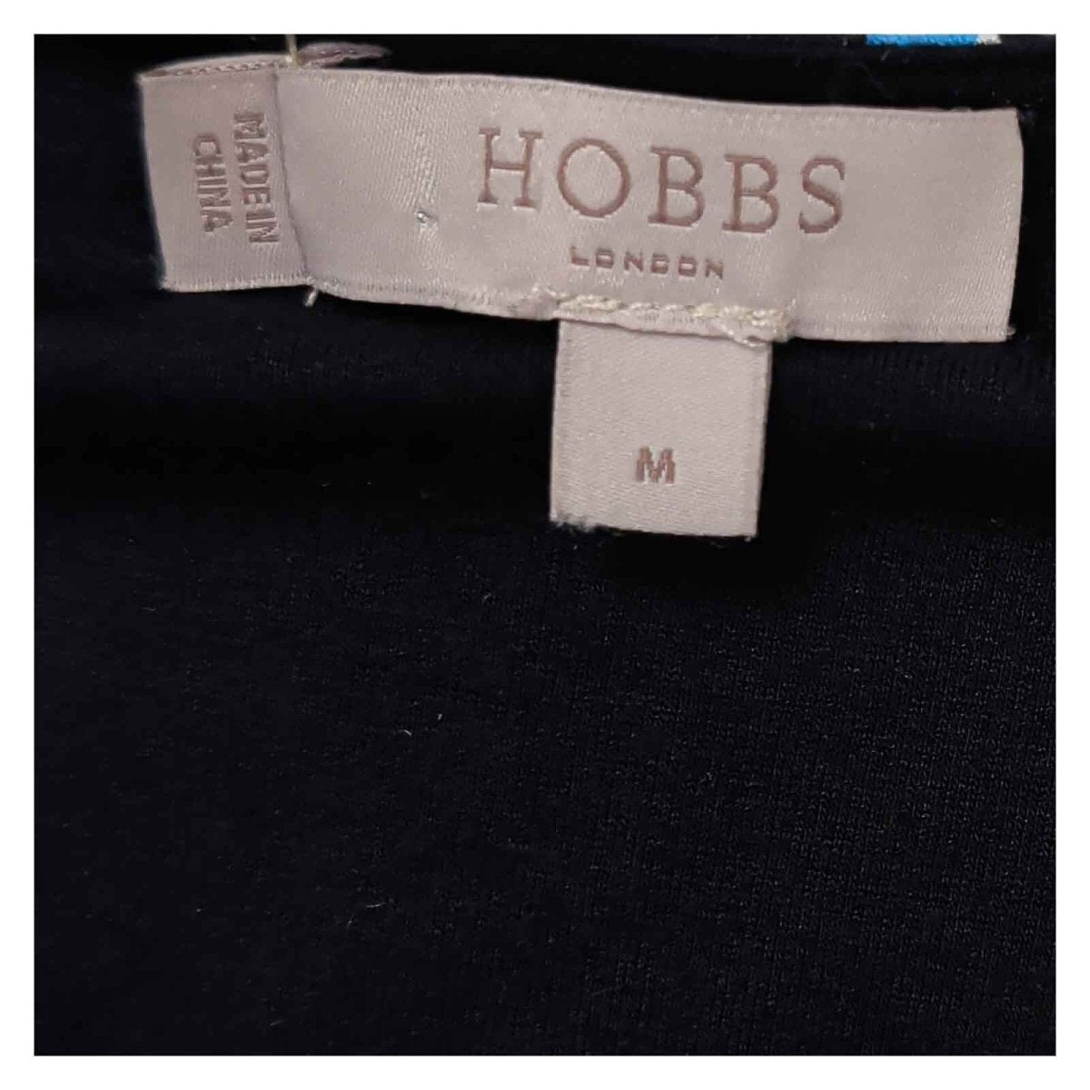 Hobbs London Women’s Spot Print Ruched Top Size M Black 3/4 Sleeve – product photo 4 | RewearableUK