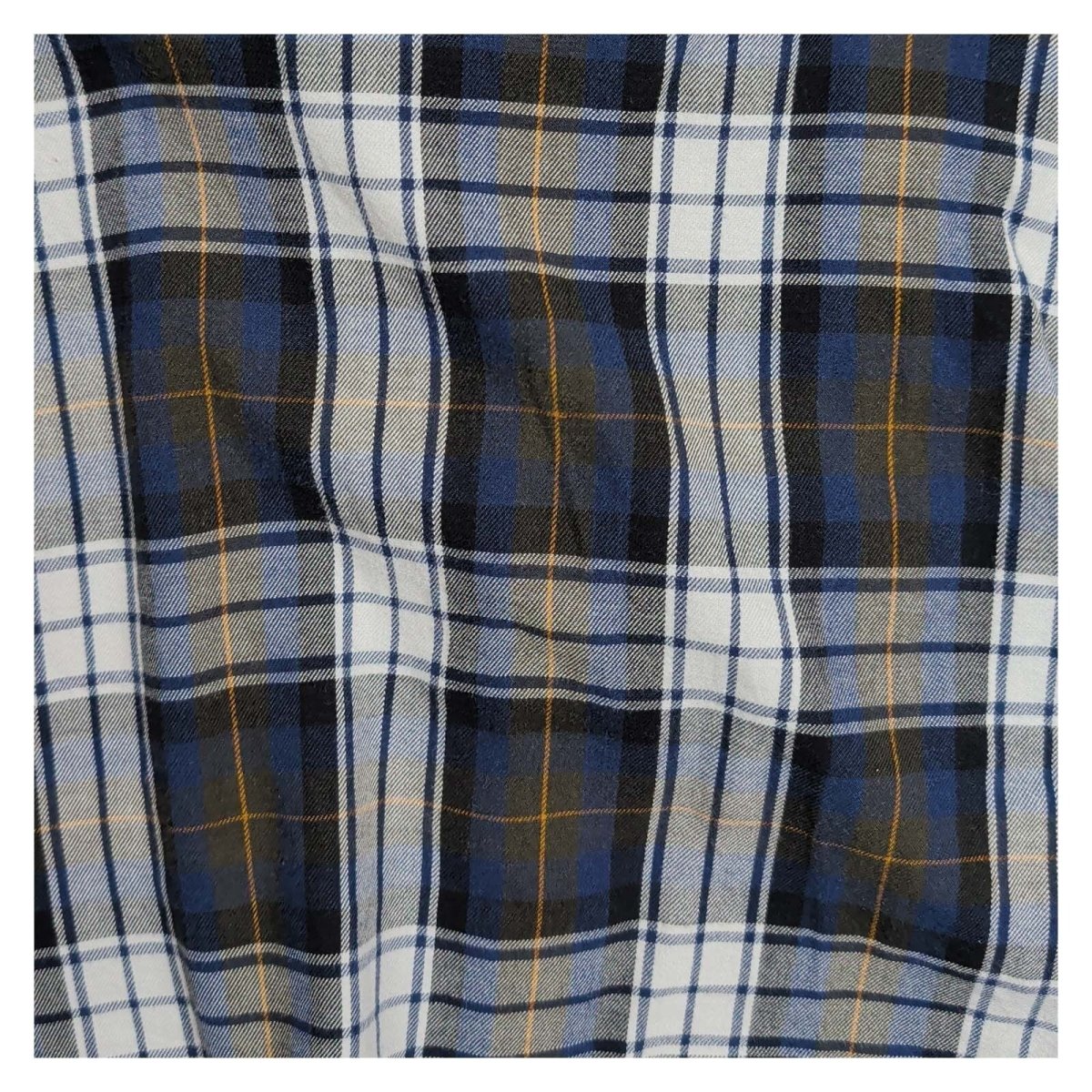 Hobbs Navy Check Cotton Ruffle Blouse – UK 8 – product photo 2 | RewearableUK