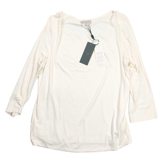 Hobbs Sonya Women's Top L UK 16-18 Ivory Boat Neck 3/4 Sleeve BNWT – product photo 1 | RewearableUK