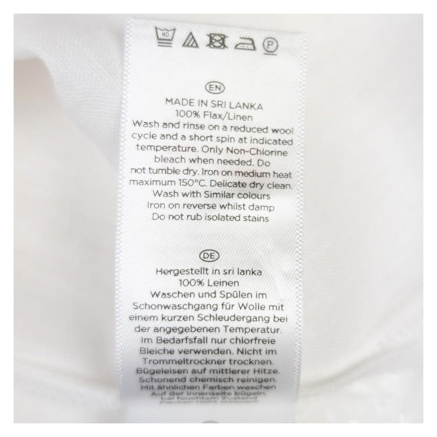 Hobbs Top Blouse UK 14 White 100% Linen Sleeveless Button Back NWOT by Hobbs – | RewearableUK