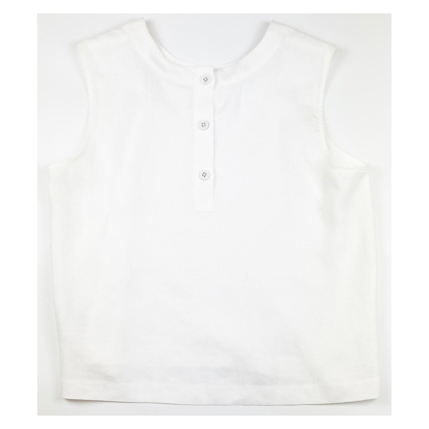 Hobbs Top Blouse UK 14 White 100% Linen Sleeveless Button Back NWOT by Hobbs – | RewearableUK