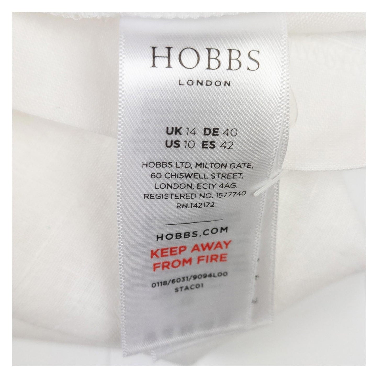 Hobbs Top Blouse UK 14 White 100% Linen Sleeveless Button Back NWOT by Hobbs – | RewearableUK