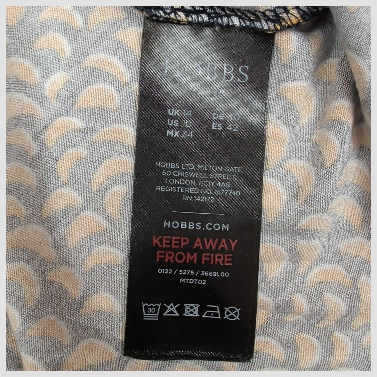 hobbs womens black yellow print tie waist short sleeve a line dress size uk 14 by Hobbs – | RewearableUK