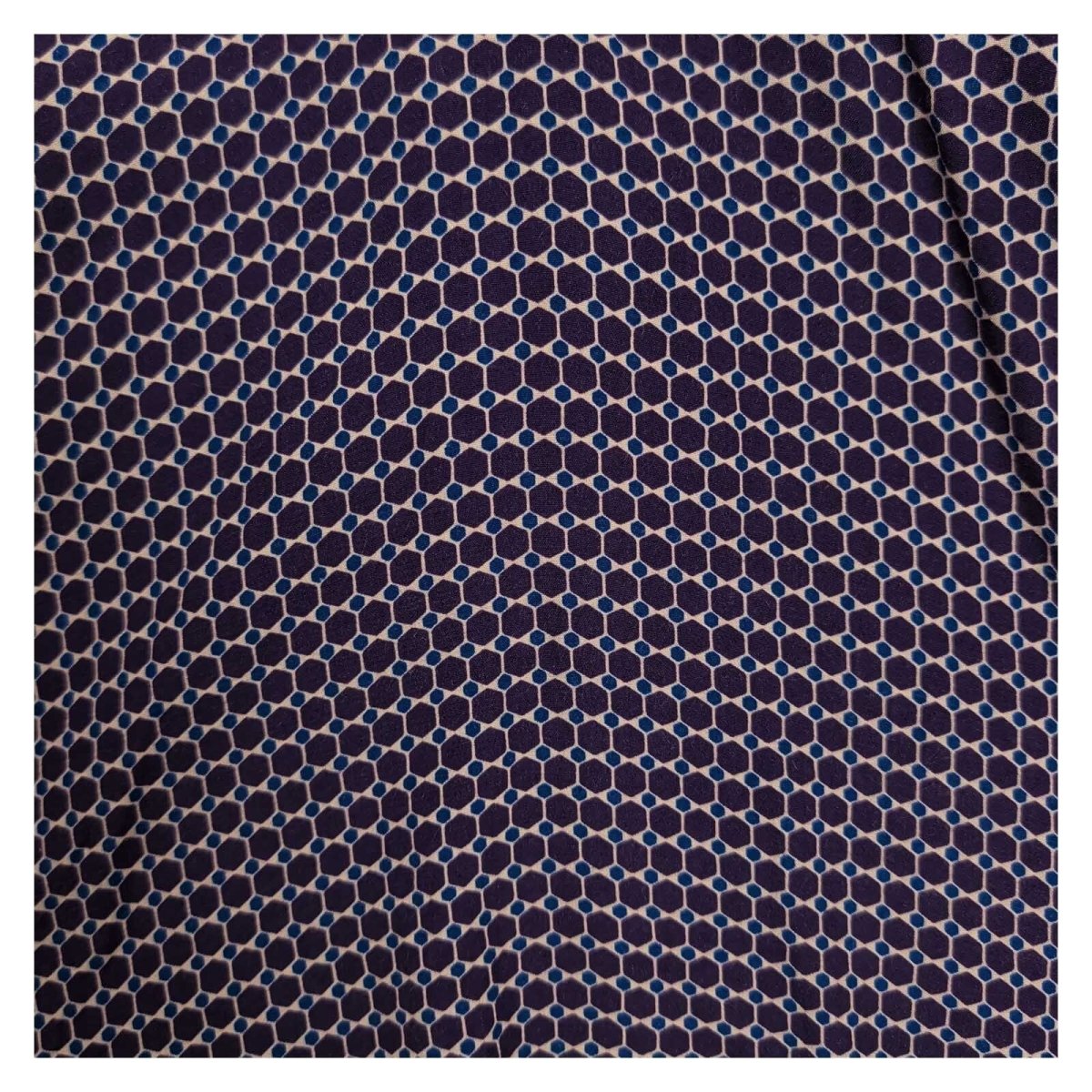 Hobbs Women's Blouse UK 10 Purple Geometric Cowl Neck Viscose Front Snag – product photo 2 | RewearableUK