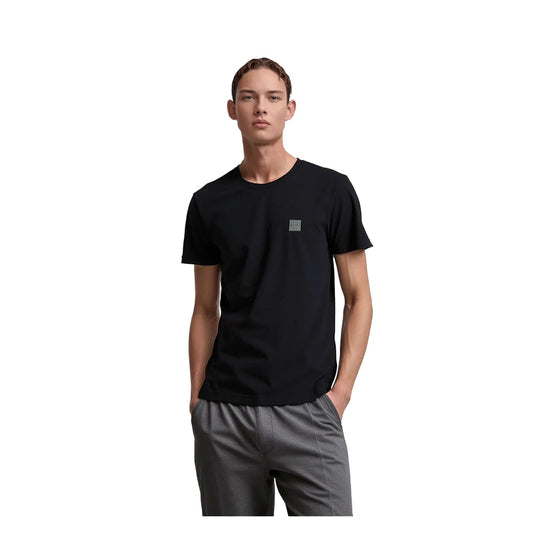 Hugo Boss Hugo Boss Black Cotton T-Shirt Men’s M Logo Tee Regular Fit T-Shirts RewearableUK