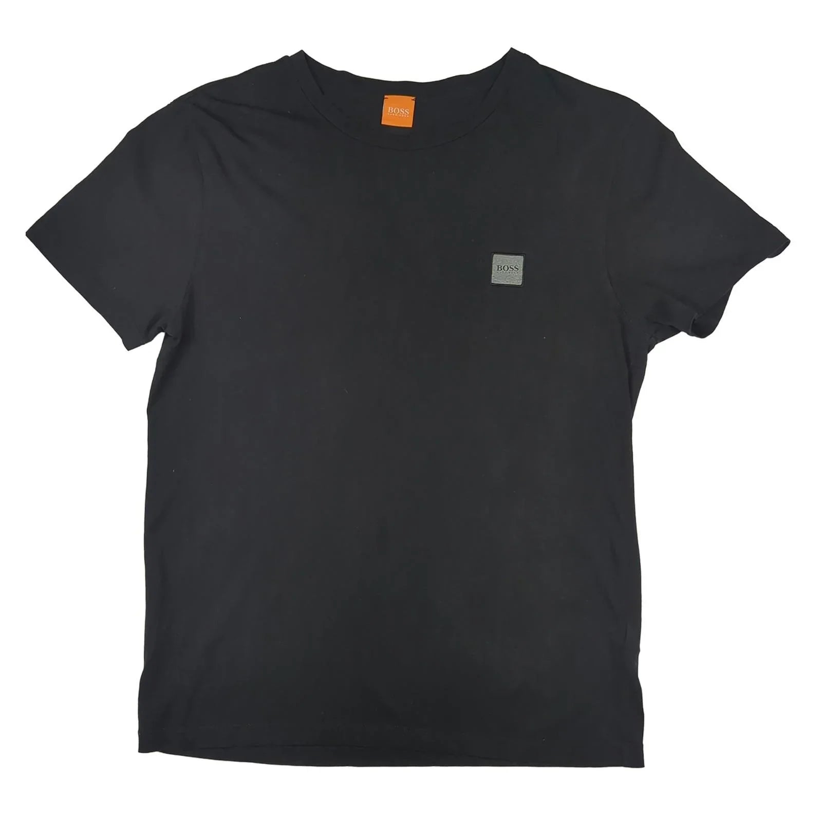 Hugo Boss Hugo Boss Black Cotton T-Shirt Men’s M Logo Tee Regular Fit T-Shirts RewearableUK