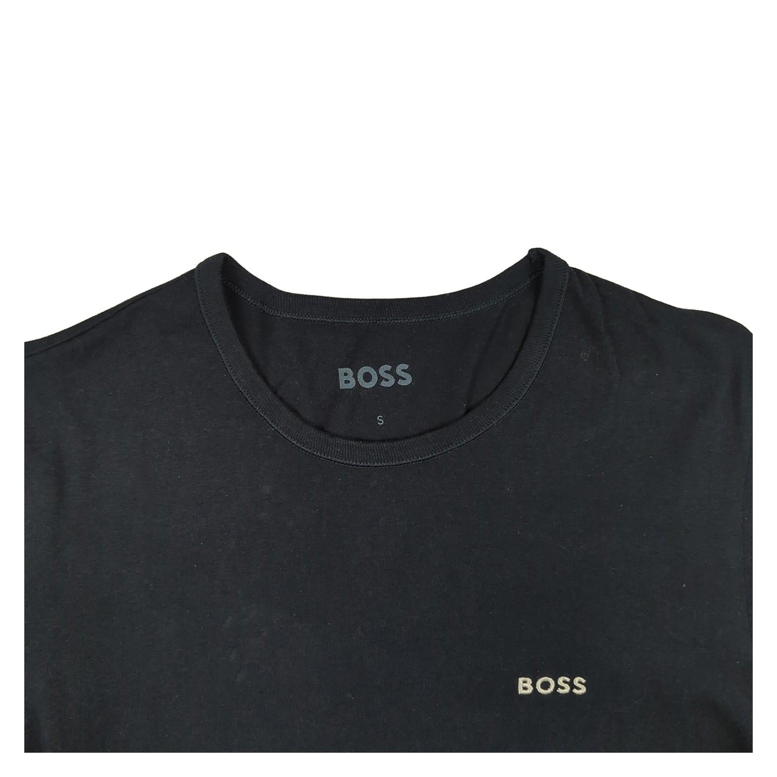 Hugo Boss Hugo Boss Blue Cotton T-Shirt Men's S Small Designer Crew Neck Logo Tee T-Shirts RewearableUK