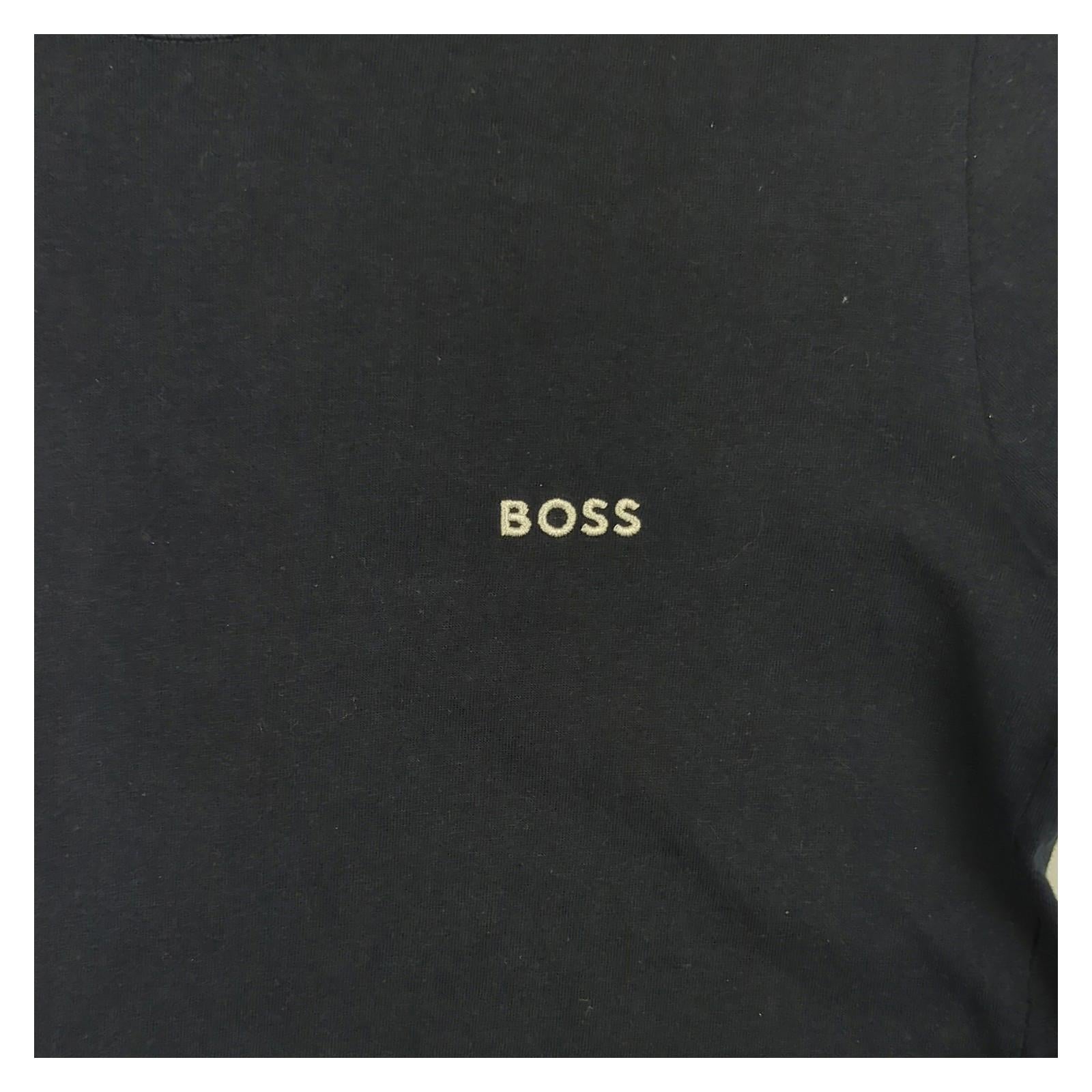 Hugo Boss Hugo Boss Blue Cotton T-Shirt Men's S Small Designer Crew Neck Logo Tee T-Shirts RewearableUK
