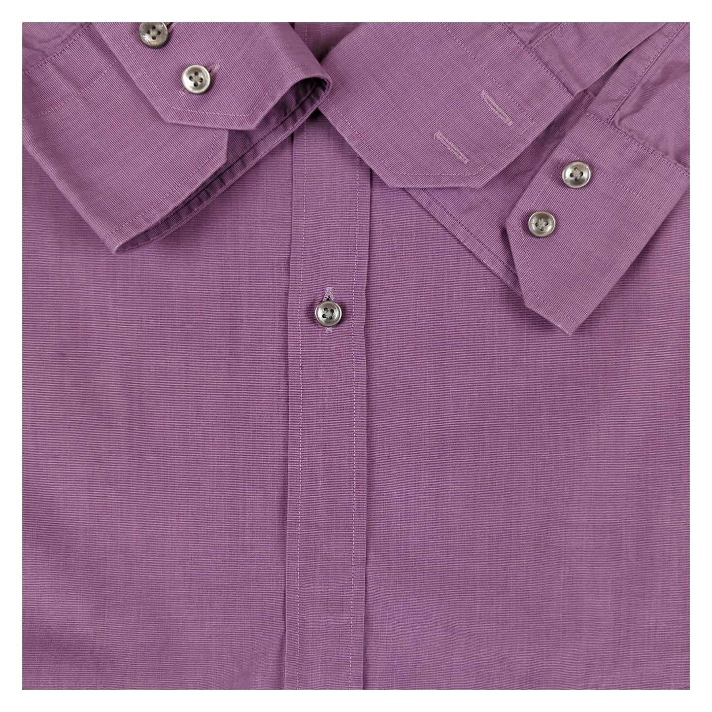 Hugo Boss Hugo Boss Long Sleeve Shirt Purple Regular Fit Size 17 Men’s Cotton shirt RewearableUK