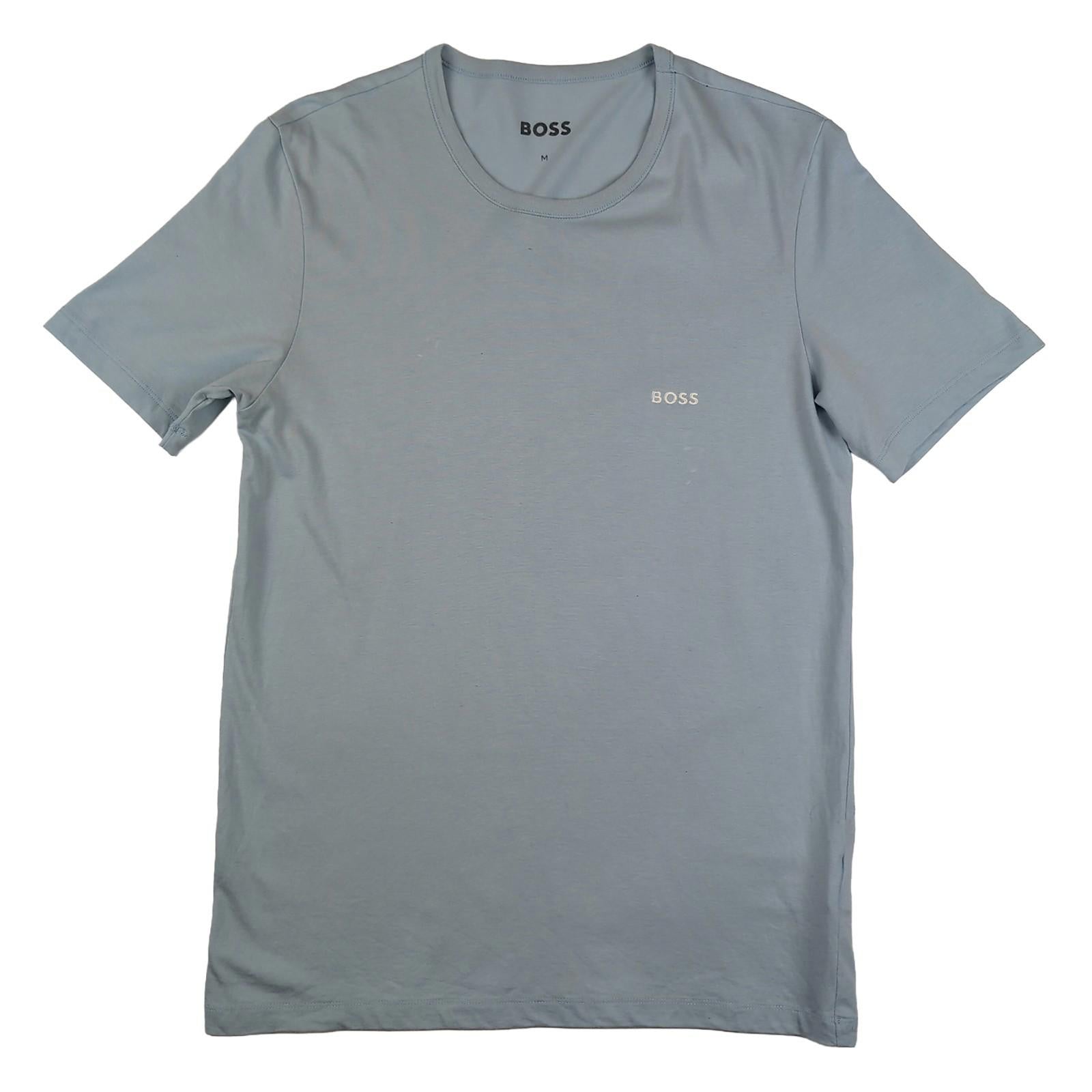 Hugo Boss Hugo Boss Men's Blue Cotton Short Sleeve T-Shirt Size Medium Casual Top shirt RewearableUK