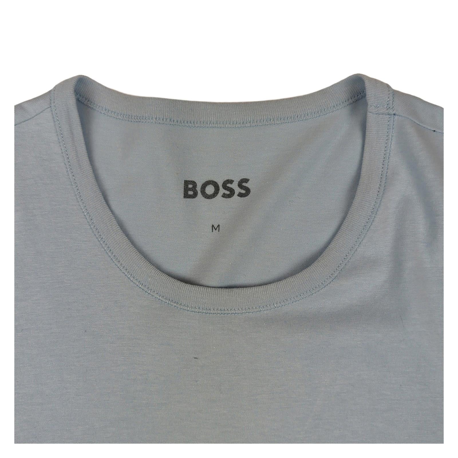 Hugo Boss Hugo Boss Men's Blue Cotton Short Sleeve T-Shirt Size Medium Casual Top shirt RewearableUK