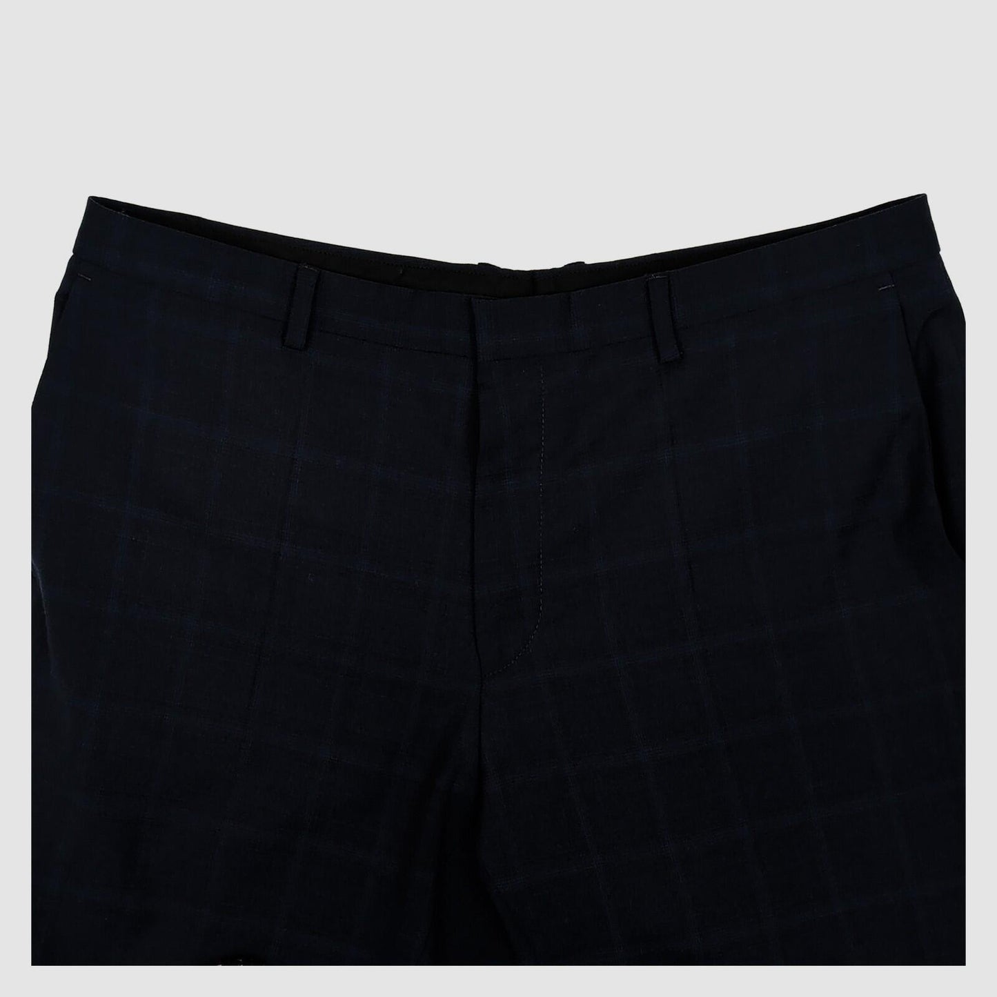 hugo boss mens dark navy blue check formal suit trousers pants size us 38 r by Boss – trousers | RewearableUK