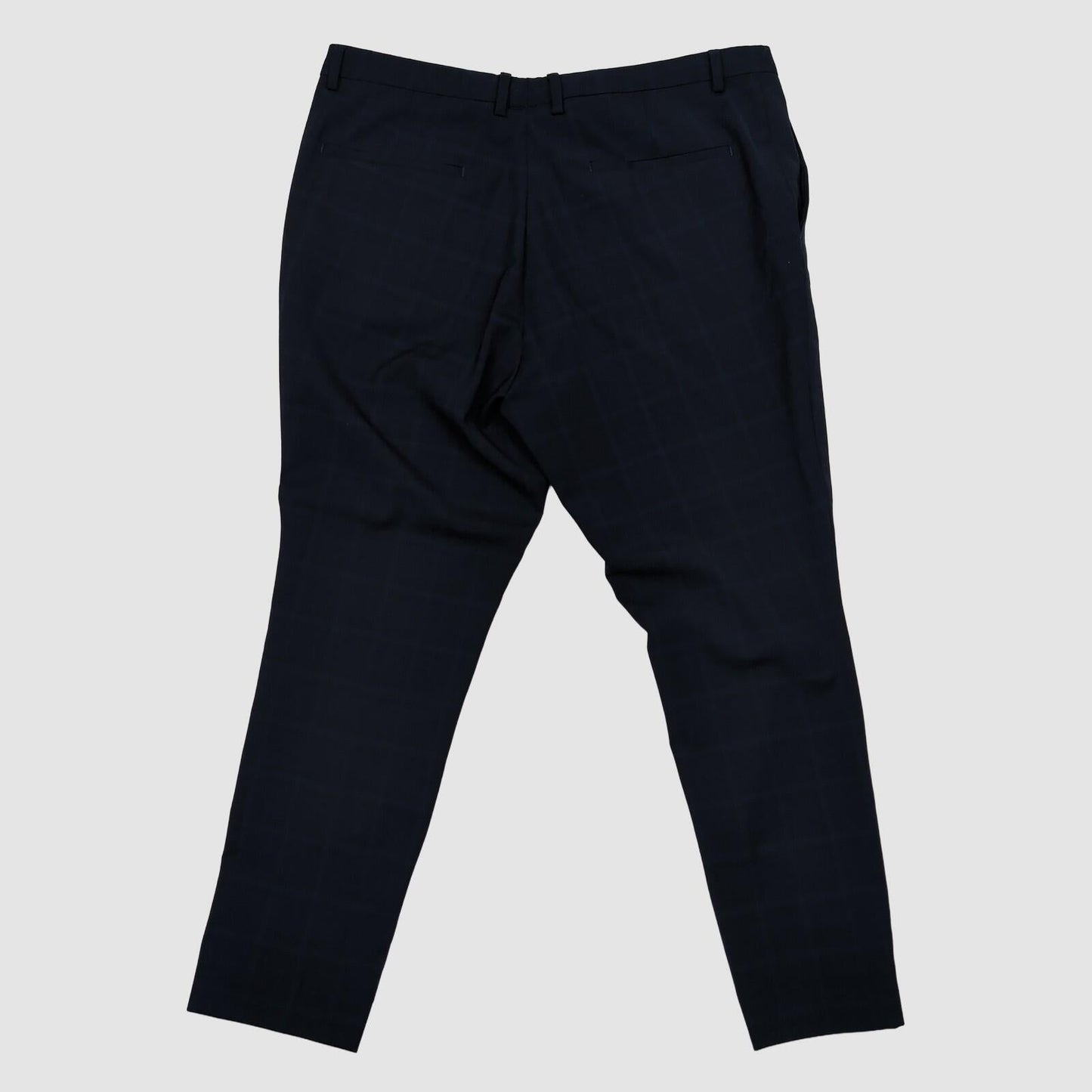 hugo boss mens dark navy blue check formal suit trousers pants size us 38 r by Boss – trousers | RewearableUK