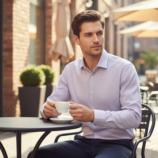 Hugo Boss Mens Formal Shirt 16 Purple Slim Fit 100% Cotton Long Sleeve Dress Top by Hugo Boss – shirt | RewearableUK