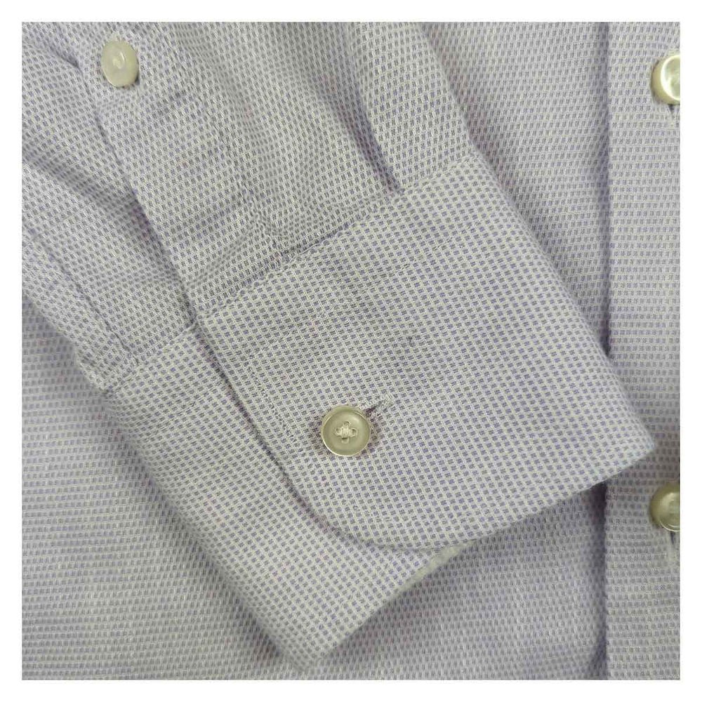 Hugo Boss Mens Formal Shirt 16 Purple Slim Fit 100% Cotton Long Sleeve Dress Top – Shirt product photo 4 | RewearableUK
