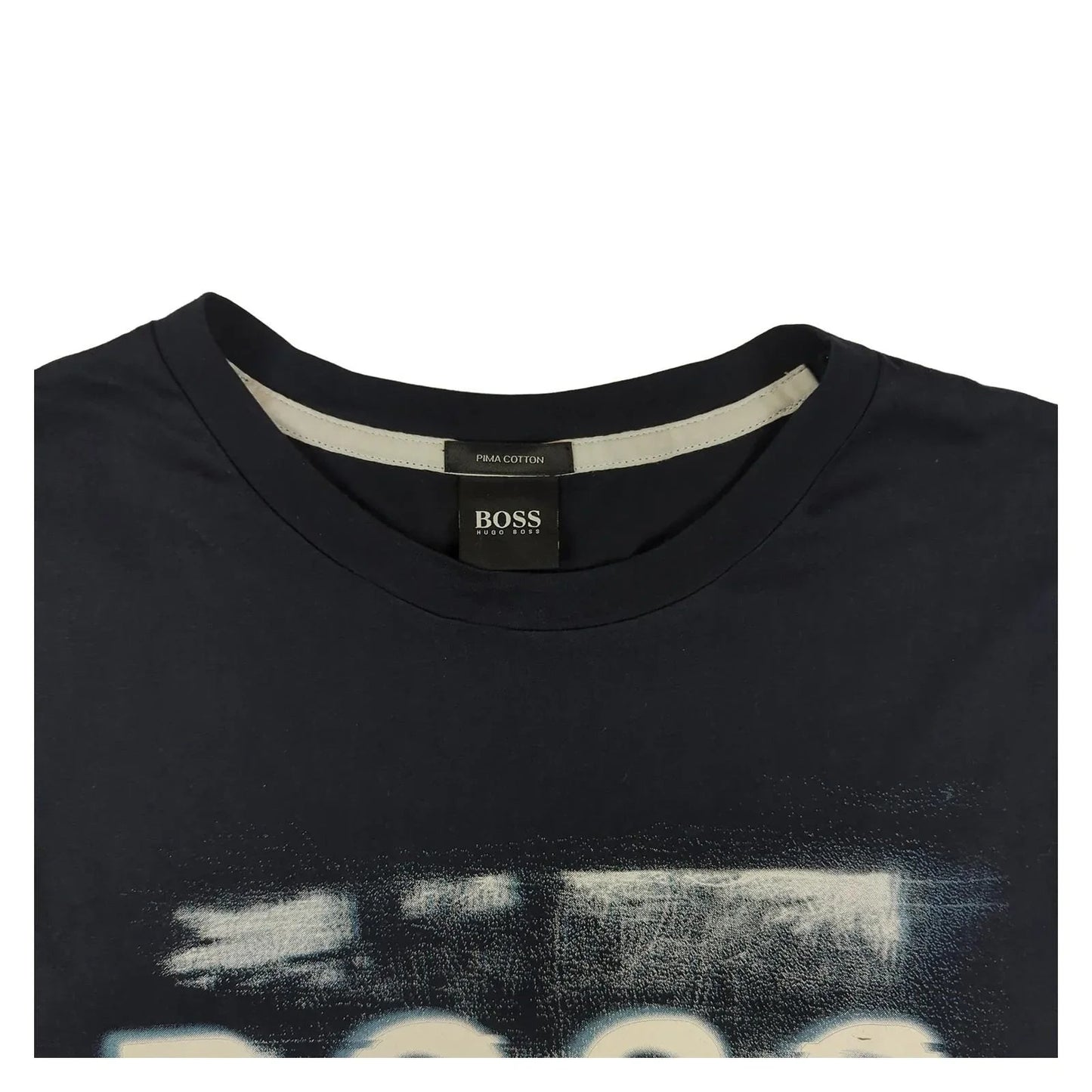 Hugo Boss Hugo Boss Mens T-Shirt Size M Blue Logo Graphic Cotton Standard Fit T-Shirts RewearableUK