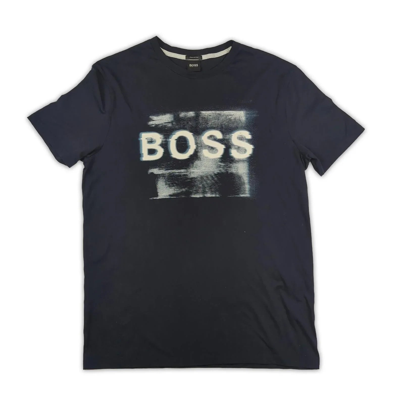 Hugo Boss Hugo Boss Mens T-Shirt Size M Blue Logo Graphic Cotton Standard Fit T-Shirts RewearableUK