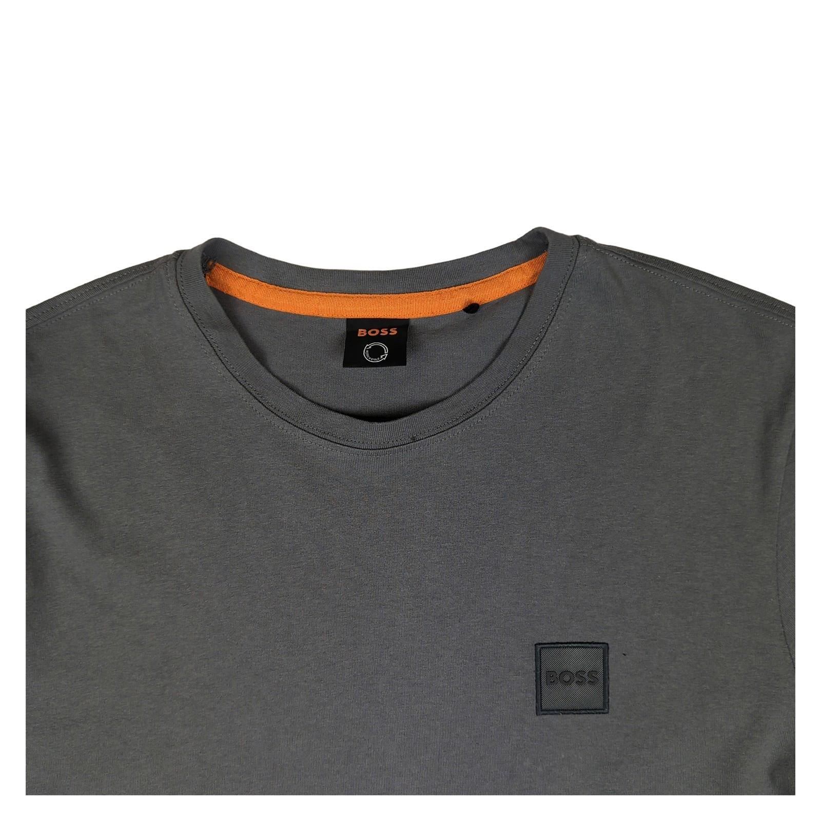 Hugo Boss Hugo Boss Mens T-Shirt Small Grey Cotton Crew Neck Logo Tee Casual Top T-Shirts RewearableUK
