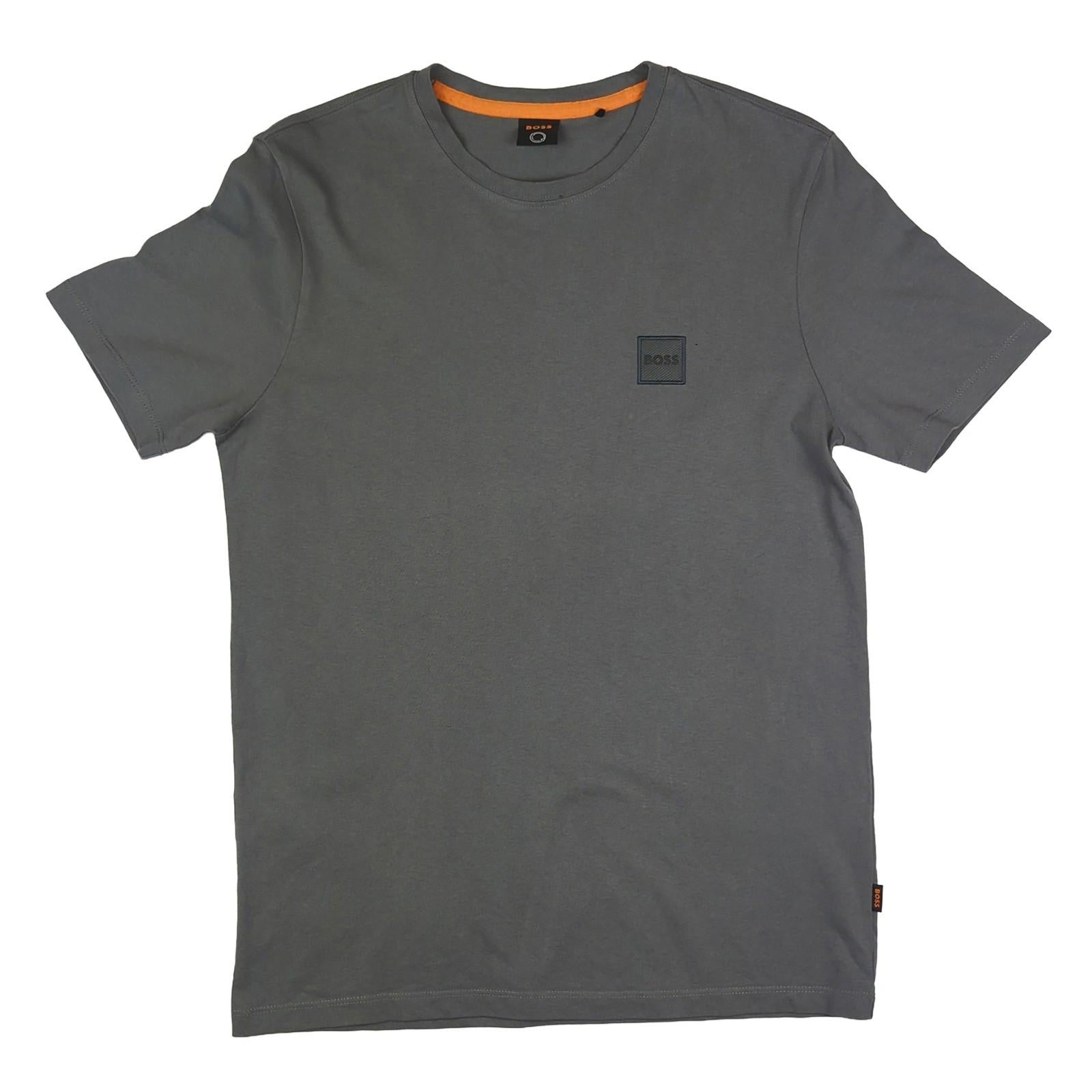 Hugo Boss Hugo Boss Mens T-Shirt Small Grey Cotton Crew Neck Logo Tee Casual Top T-Shirts RewearableUK