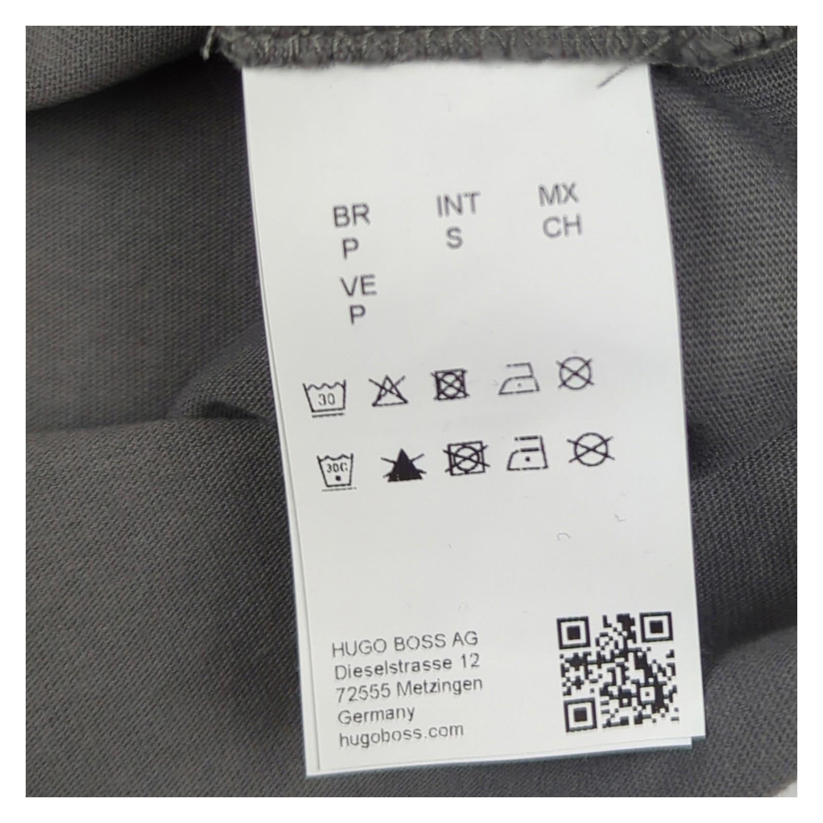 Hugo Boss Hugo Boss Mens T-Shirt Small Grey Cotton Crew Neck Logo Tee Casual Top T-Shirts RewearableUK