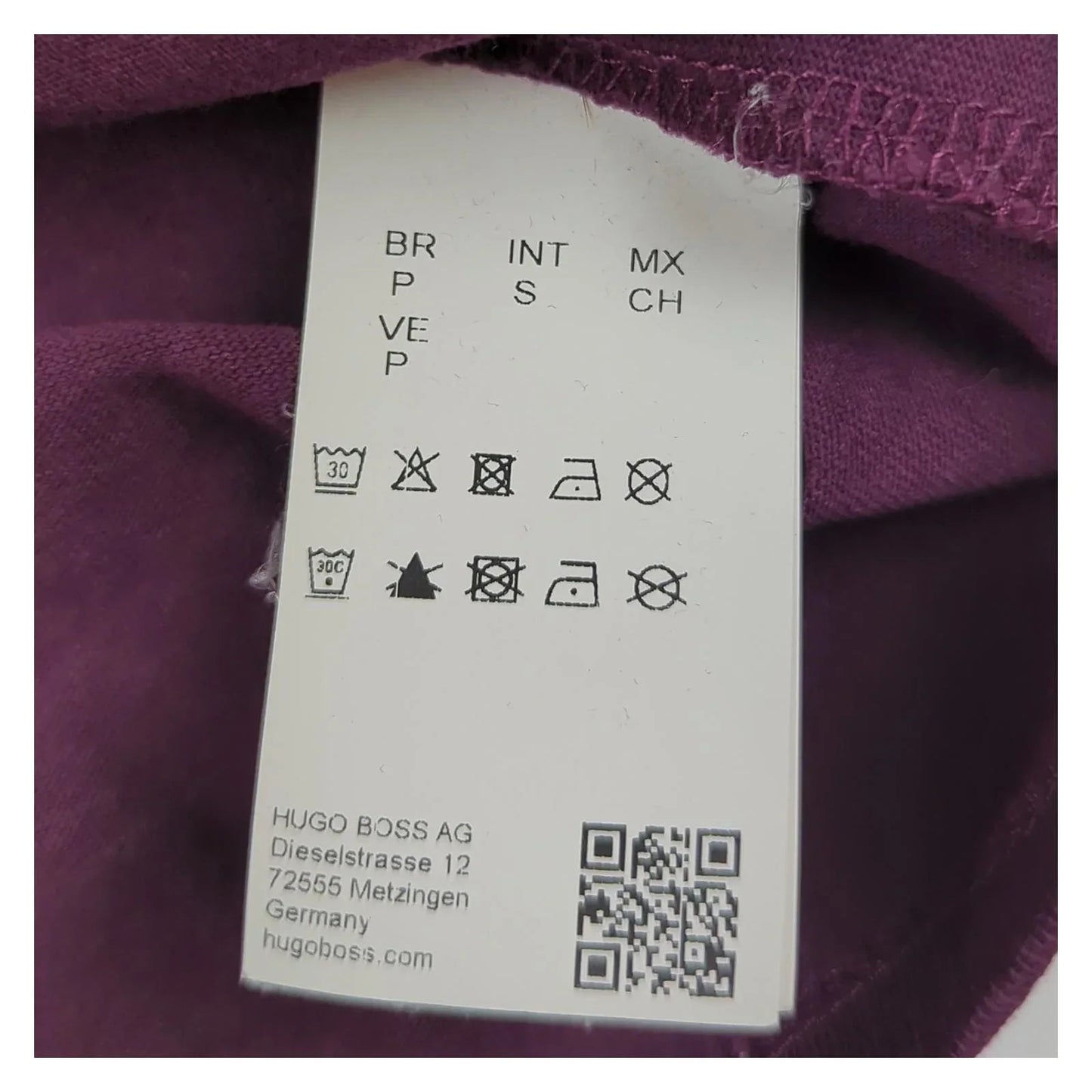 Hugo Boss Hugo Boss Organic Cotton T-Shirt Men's Small Fuchsia Pink Crew Neck Tee T-Shirts RewearableUK