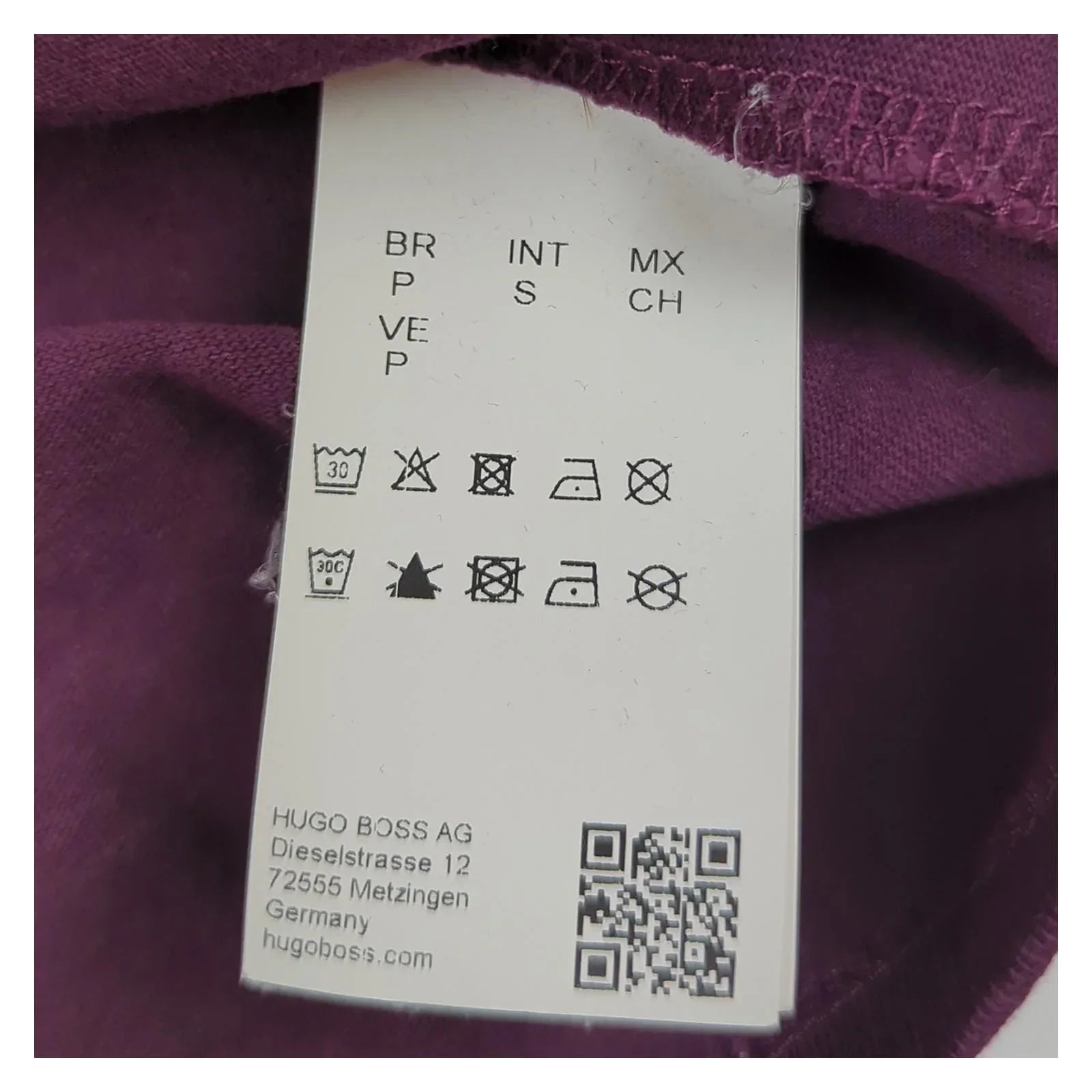 Hugo Boss Hugo Boss Organic Cotton T-Shirt Men's Small Fuchsia Pink Crew Neck Tee T-Shirts RewearableUK