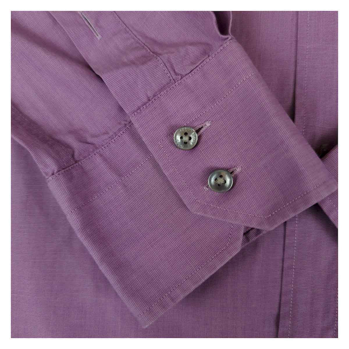 Hugo Boss Regular Fit Long Sleeve Shirt Purple | Men's 17" (L/XL) by Hugo Boss – shirt | RewearableUK