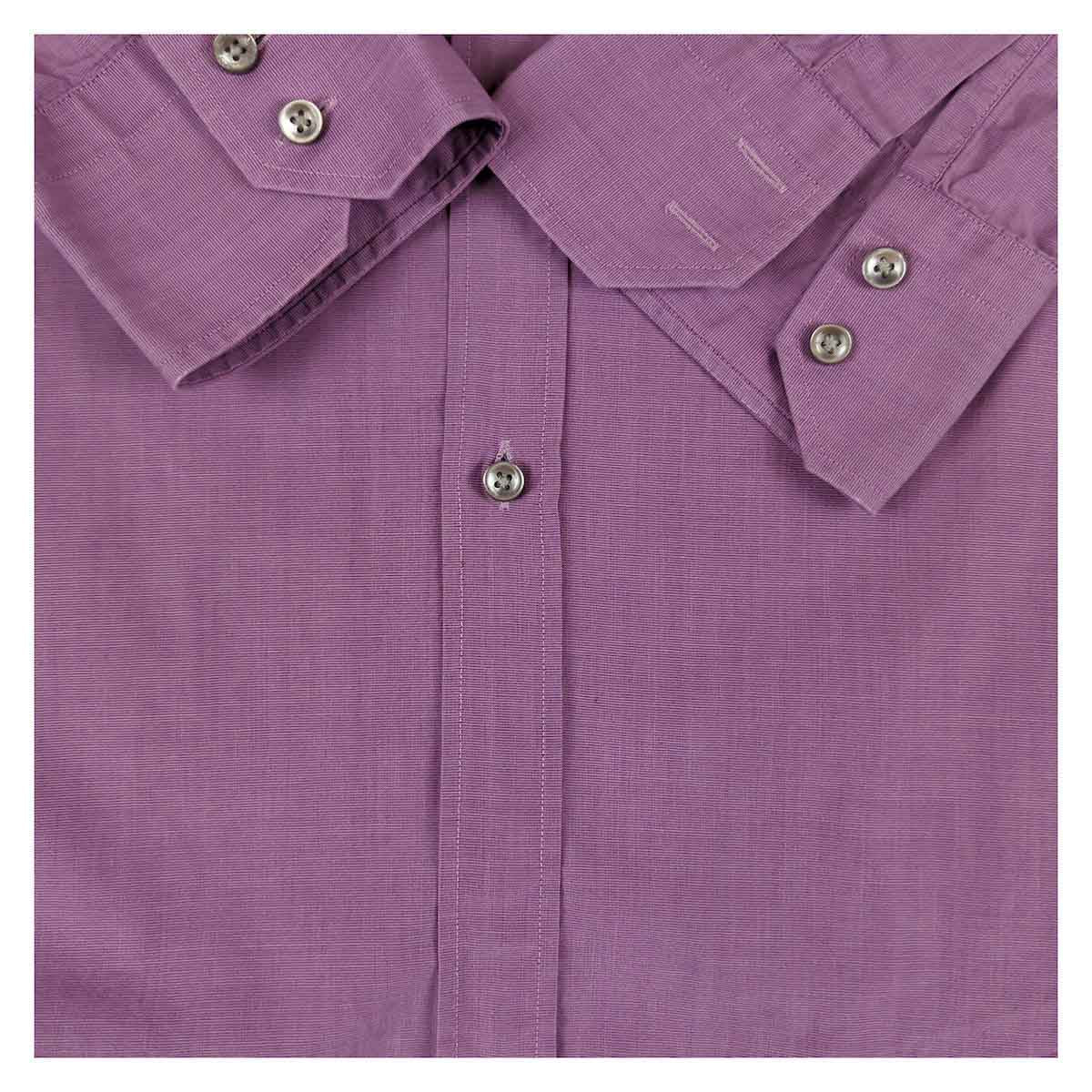 Hugo Boss Regular Fit Long Sleeve Shirt Purple | Men's 17" (L/XL) by Hugo Boss – shirt | RewearableUK