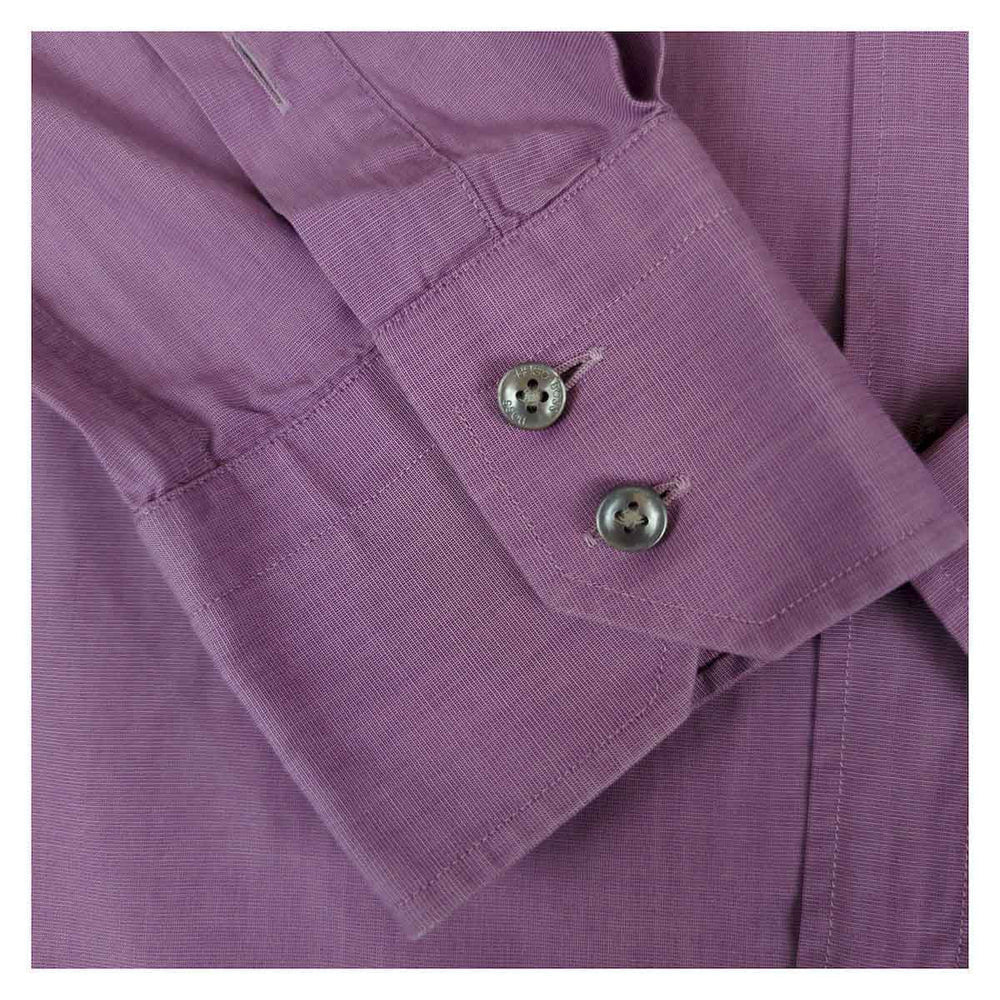 Hugo Boss Regular Fit Long Sleeve Shirt Purple | Men's 17" (L/XL) – Shirt product photo 4 | RewearableUK
