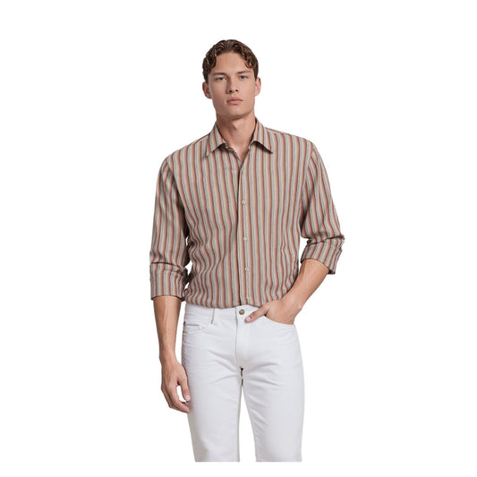 Hugo Boss Hugo Boss Shirt Size 18 Men’s XXXL Pink Striped Cotton Long Sleeve Formal Smart shirt RewearableUK