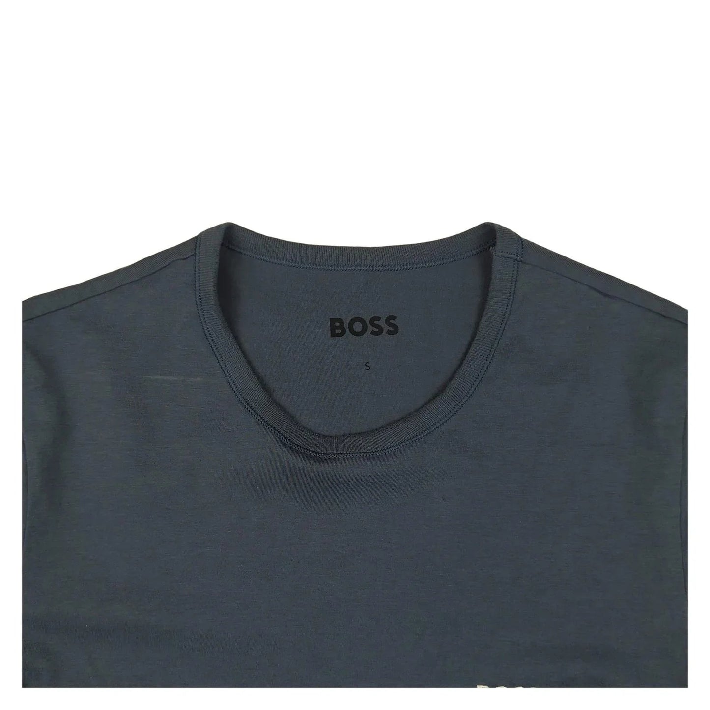 Hugo Boss Hugo Boss T-Shirt Mens S Small Blue Crew Neck Short Sleeve Cotton Logo Casual T-Shirts RewearableUK